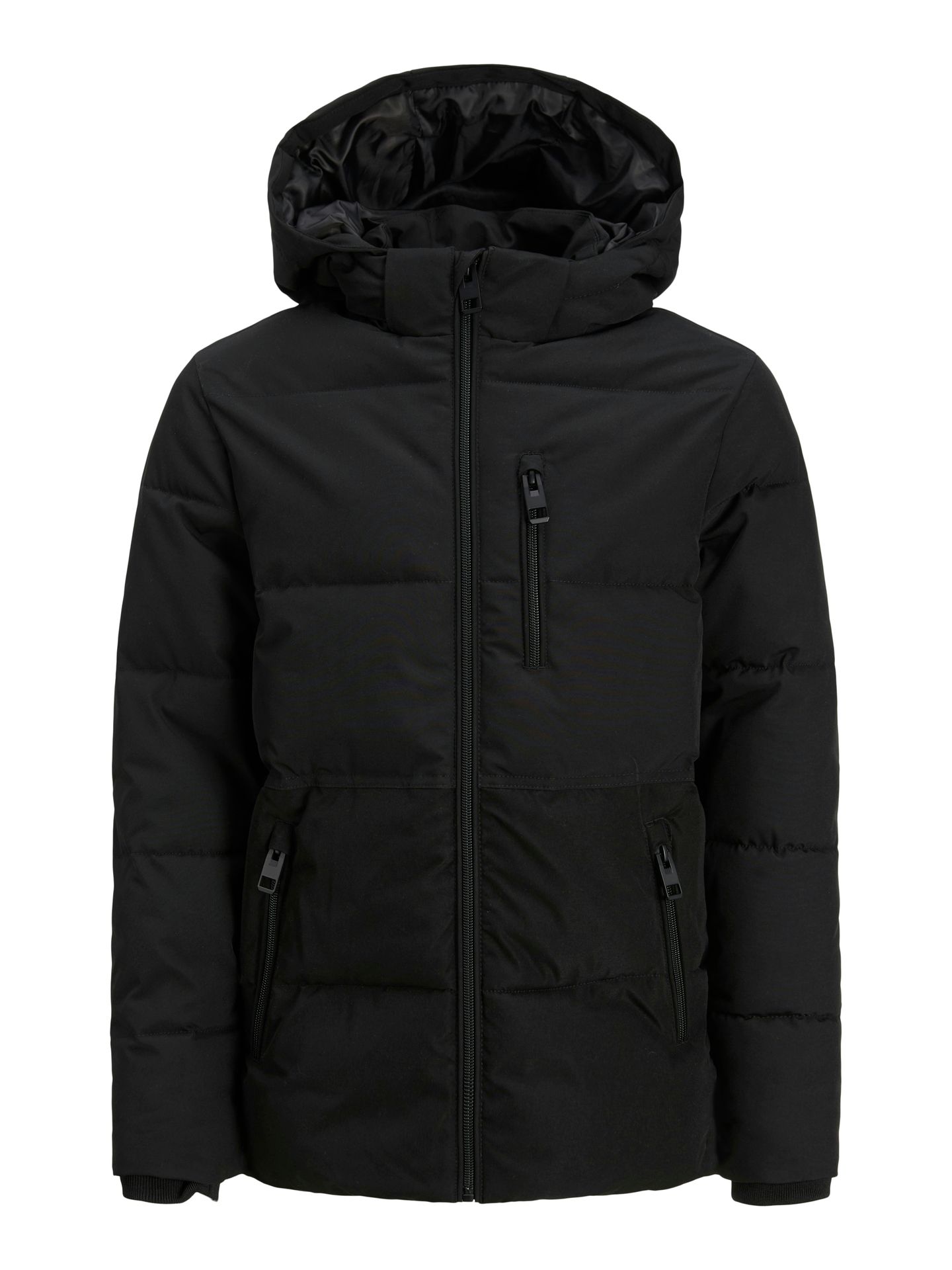 Jack & Jones JJEOWEN PUFFER SN JNR Black/LOOSE 00111225-EKA26011400000312