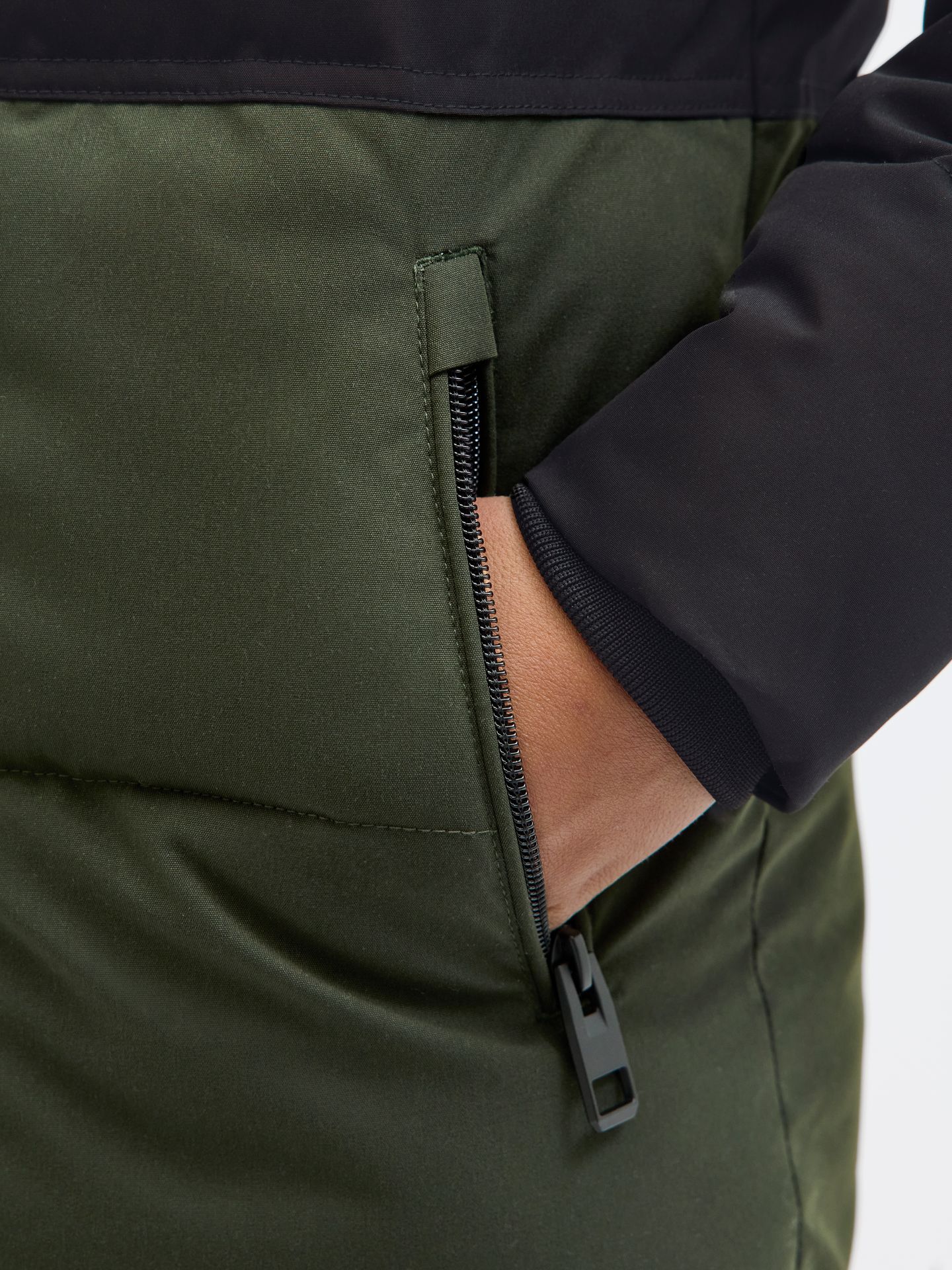 Jack & Jones JJEOWEN PUFFER SN JNR Rosin/BLACK BLOCKING 2900152553011