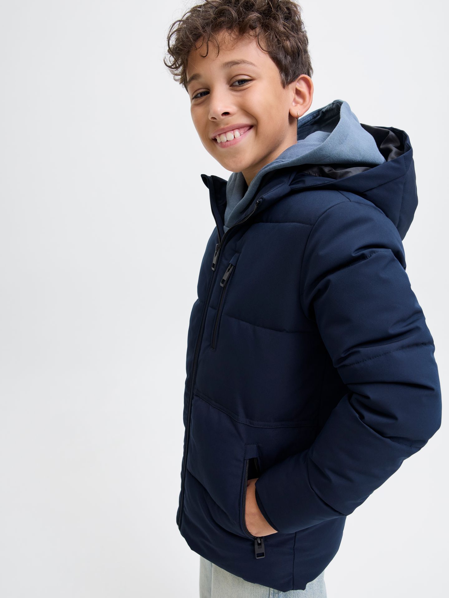 Jack & Jones JJEOWEN PUFFER SN JNR Sky Captain/Play 2900152554049
