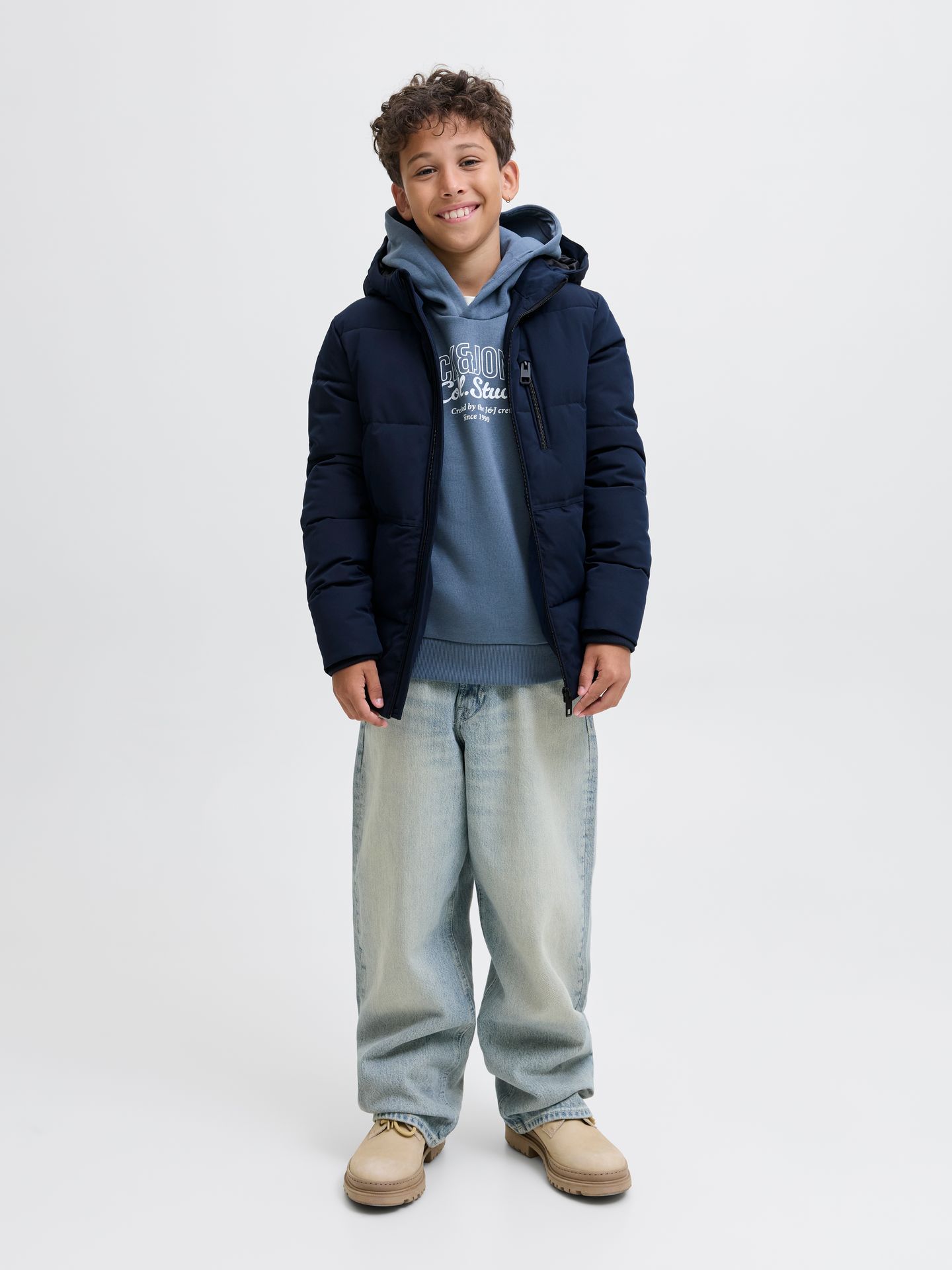 Jack & Jones JJEOWEN PUFFER SN JNR Sky Captain/Play 2900152554049