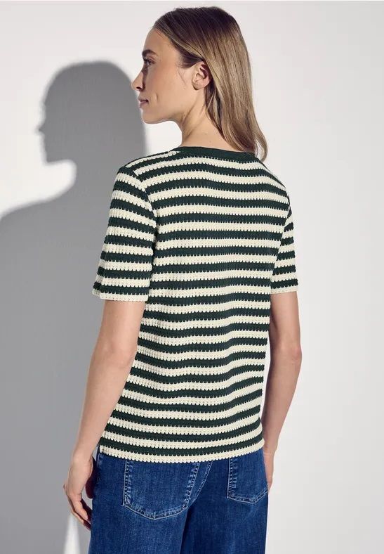 Street-One A322898 LTD QR summer yds stripe kn hunter green 2900152583032