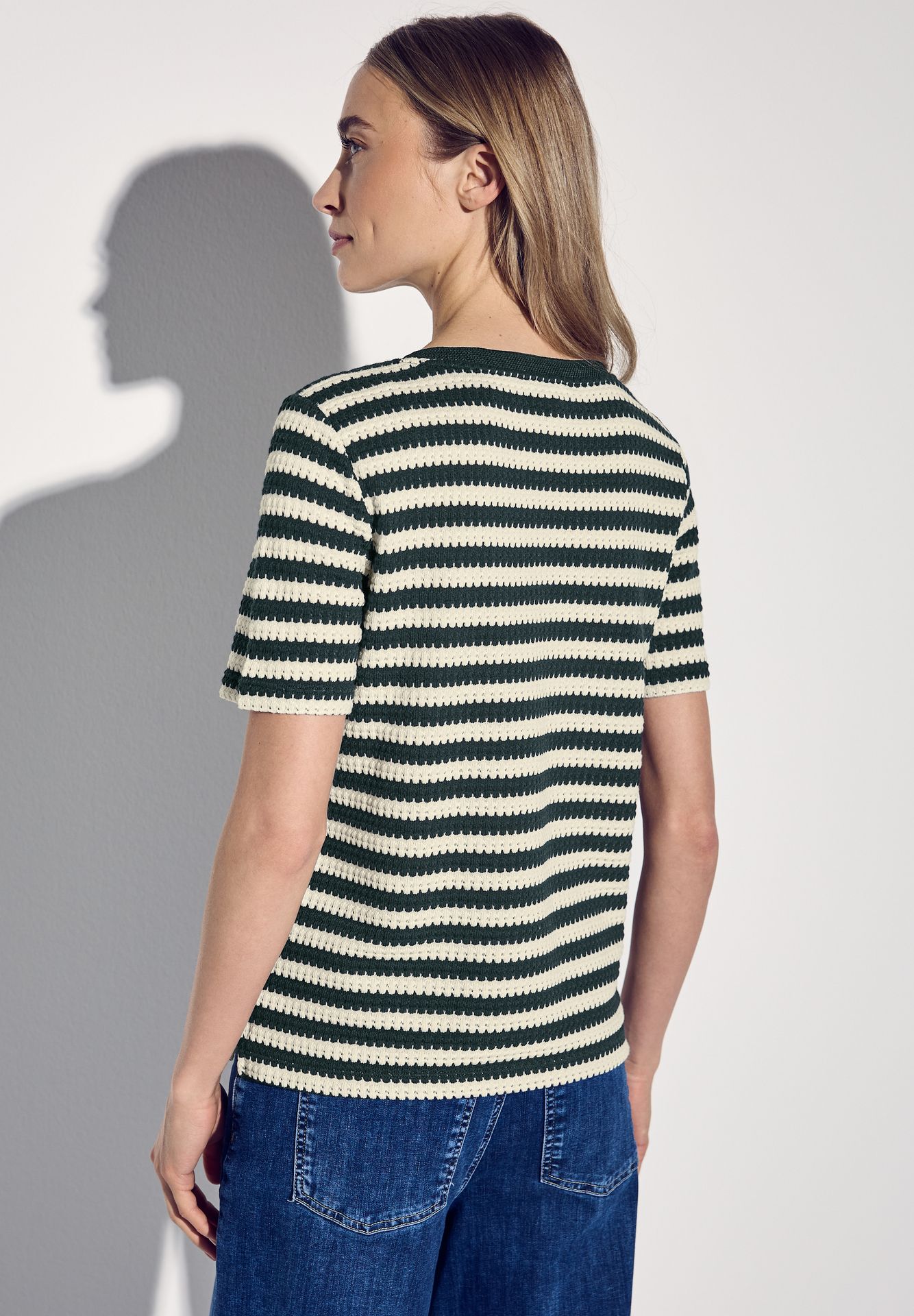 Street-One A322898 LTD QR summer yds stripe kn hunter green 2900152583049