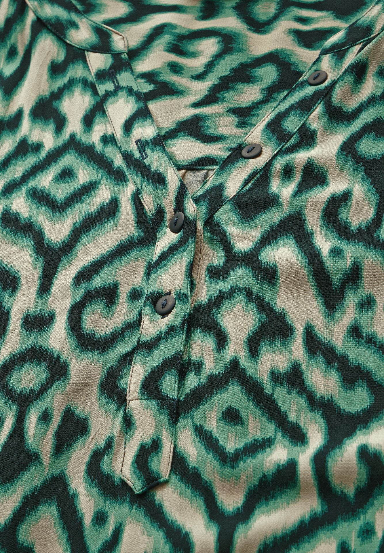 Street-One A322966 printed mat-mix shirt w.but hunter green 2900152695025