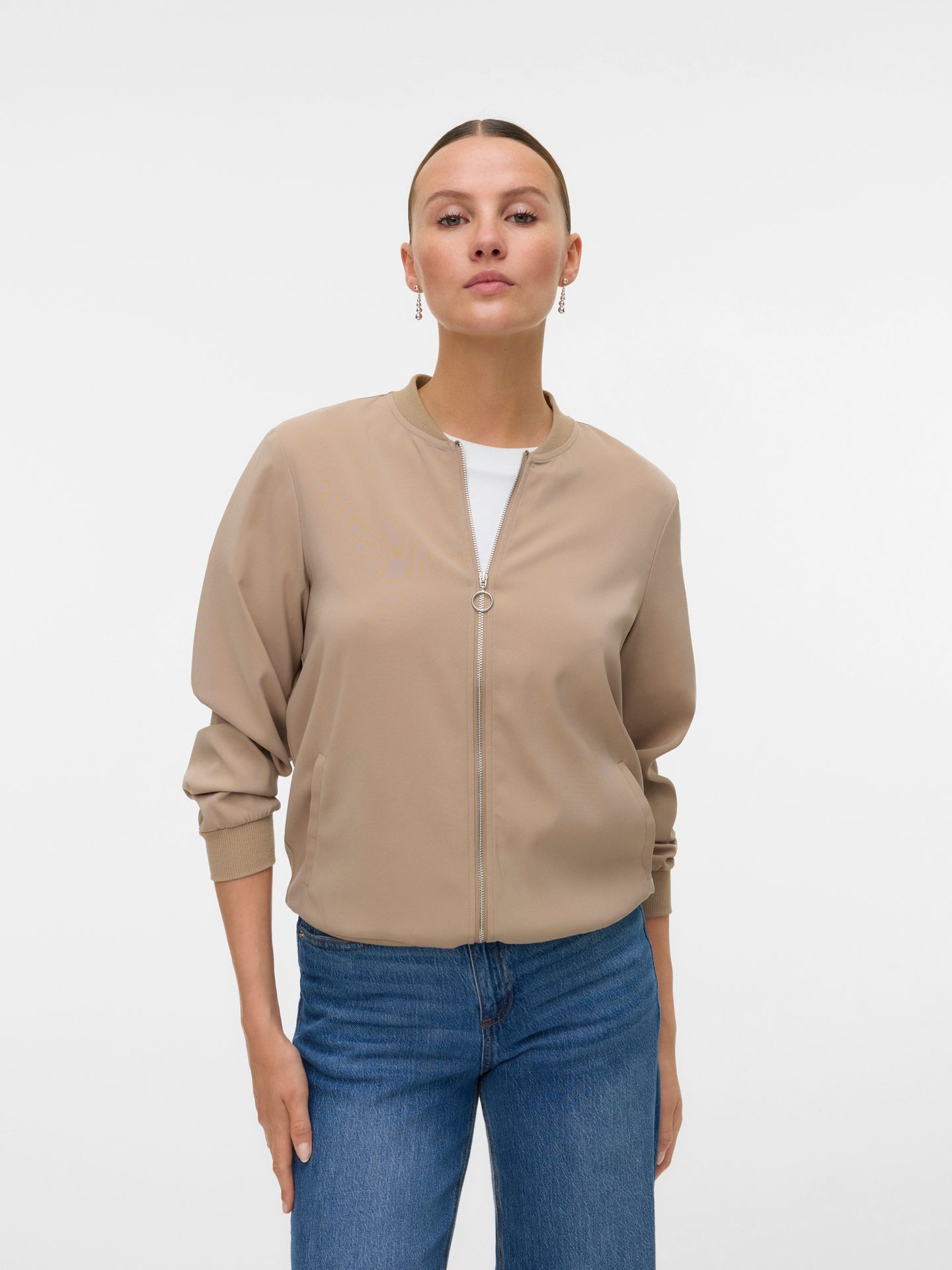 Vero Moda VMCOCO L/S BOMBER GA NOOS Silver Mink 00111339-EKA26011400000517