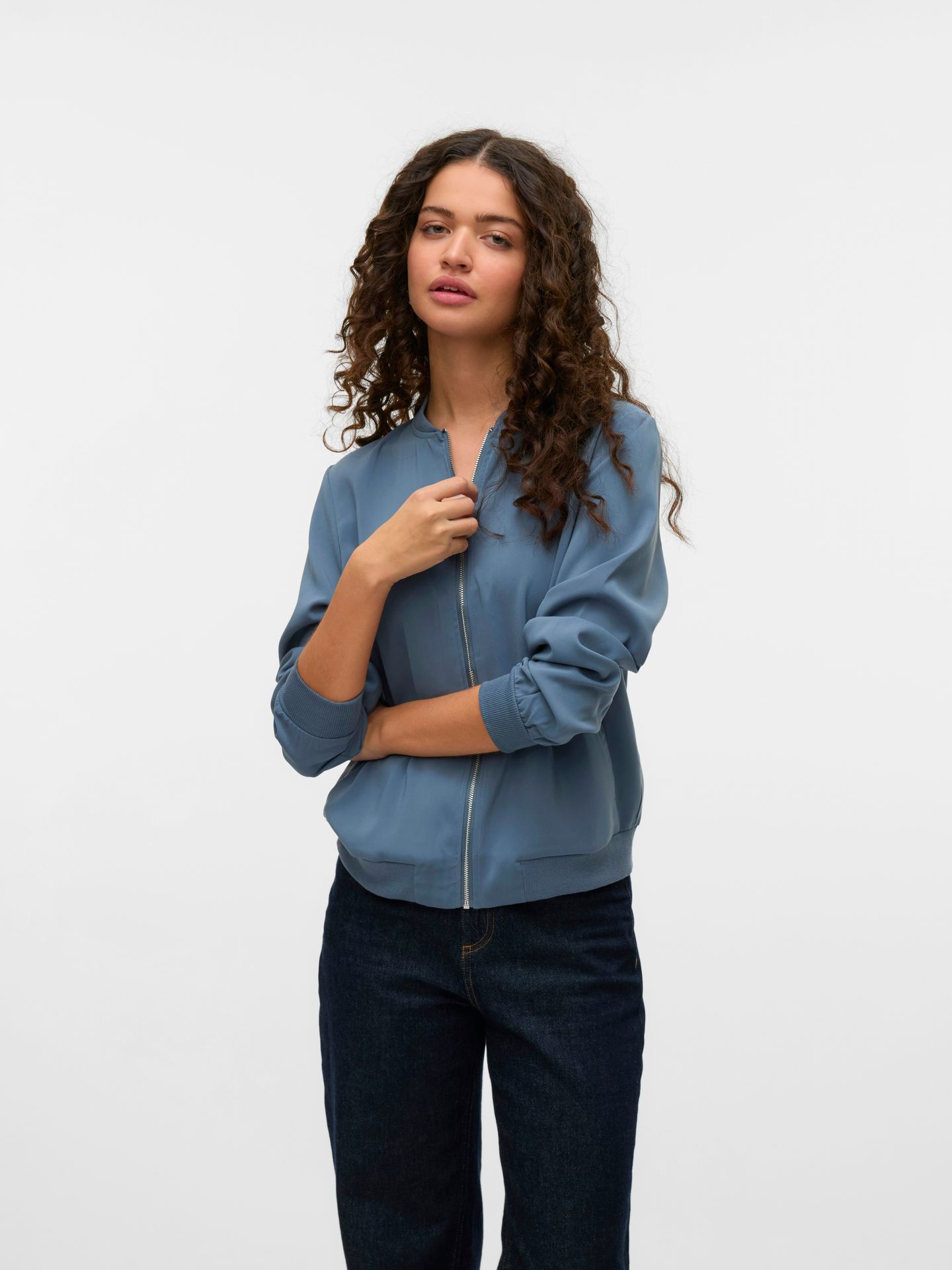 Vero Moda VMCOCO L/S BOMBER GA NOOS China Blue 00111339-EKA26011400000791