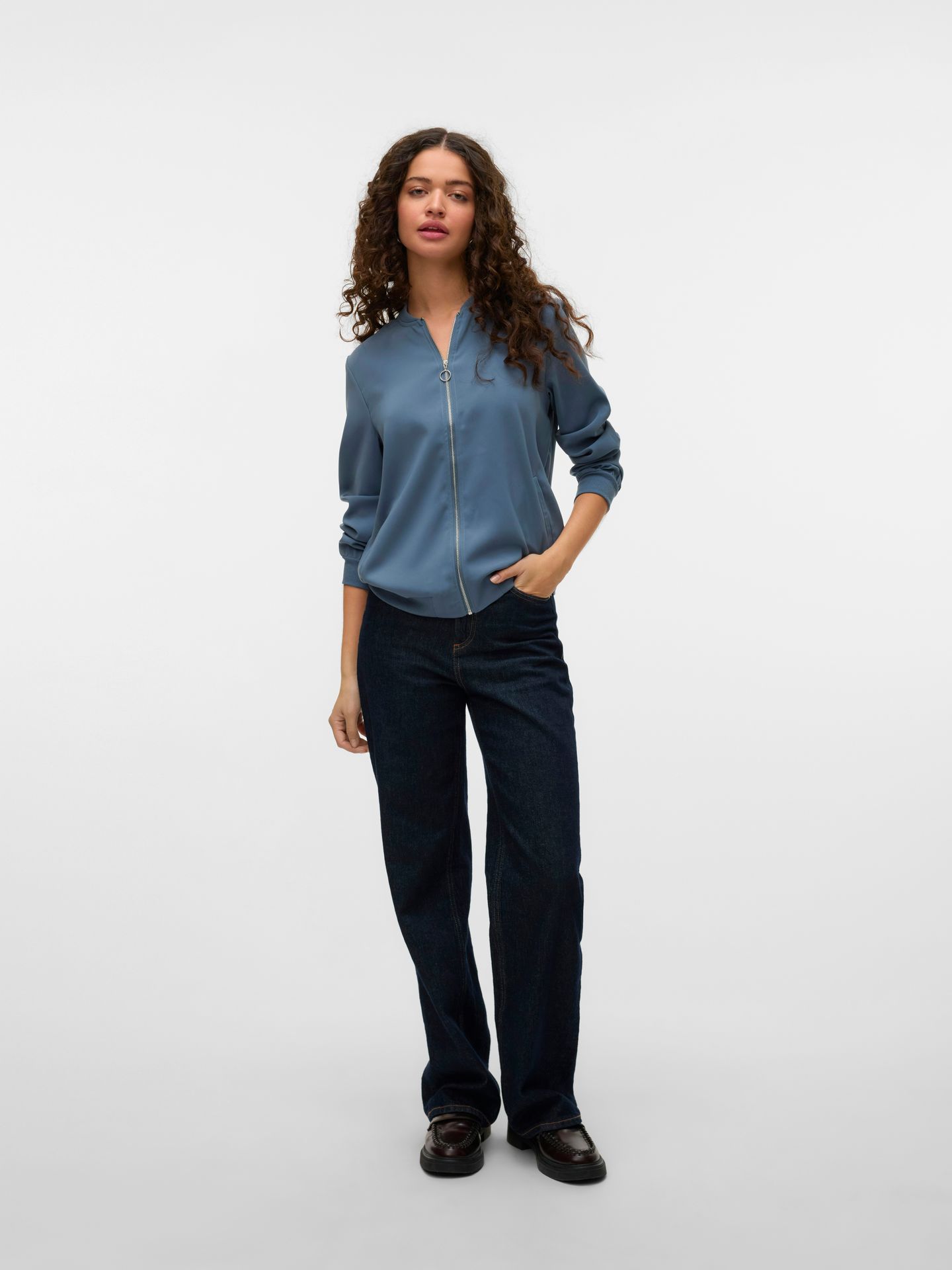 Vero Moda VMCOCO L/S BOMBER GA NOOS China Blue 2900168144036