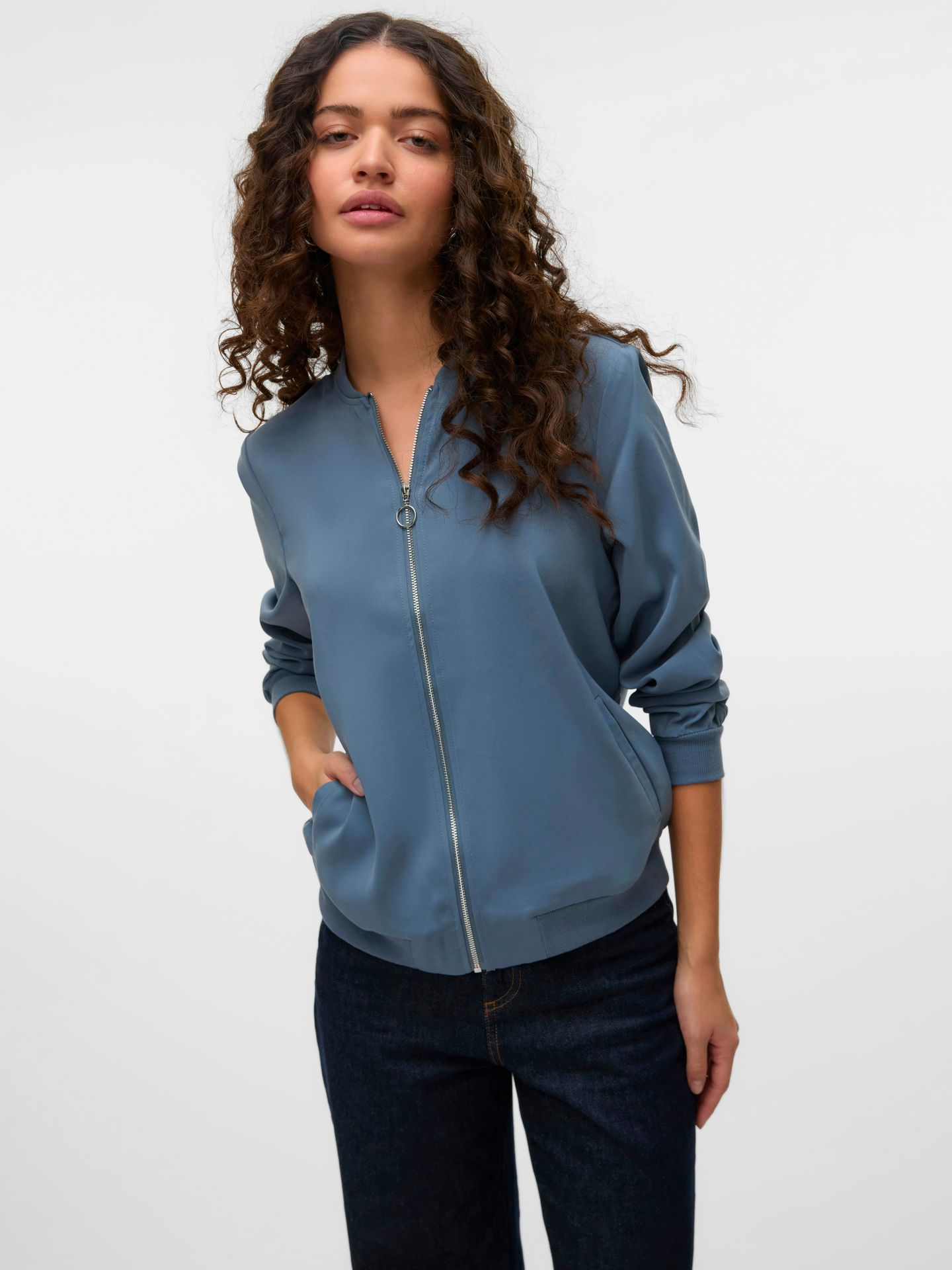 Vero Moda VMCOCO L/S BOMBER GA NOOS China Blue 2900168144036