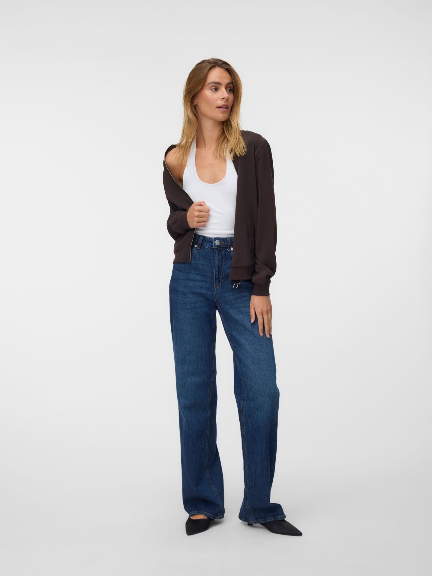 Vero Moda VMCOCO L/S BOMBER GA NOOS Chocolate Torte/MELANGE 2900168923044