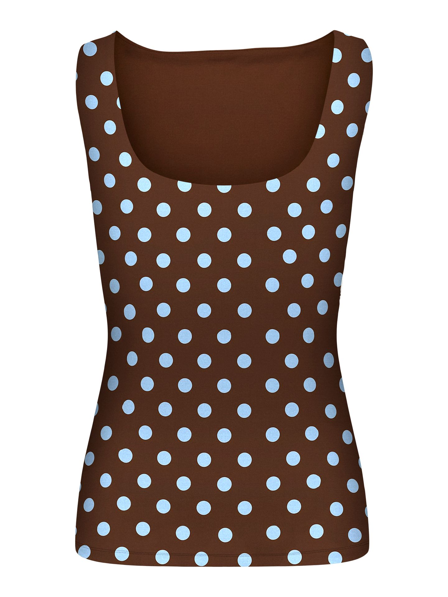 Only ONLLONE AOP LEO 2-WAY S/L TOP JRS Seal Brown/BIG CASHMERE BLUE DOTS 2900167291045