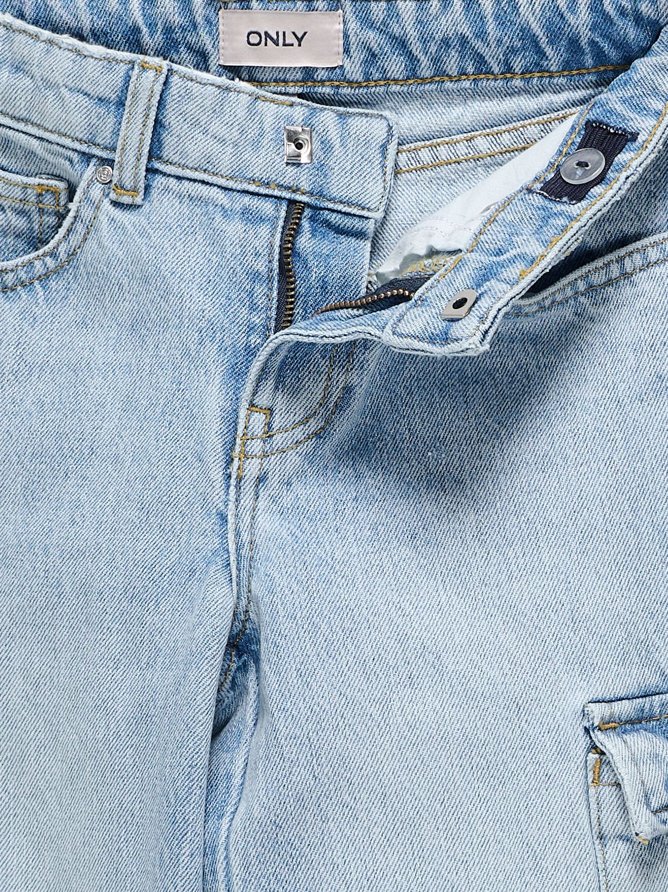 Only KOGHARMONY WIDE CARGO CARROT AZG NO Light Blue Denim 2900152955037