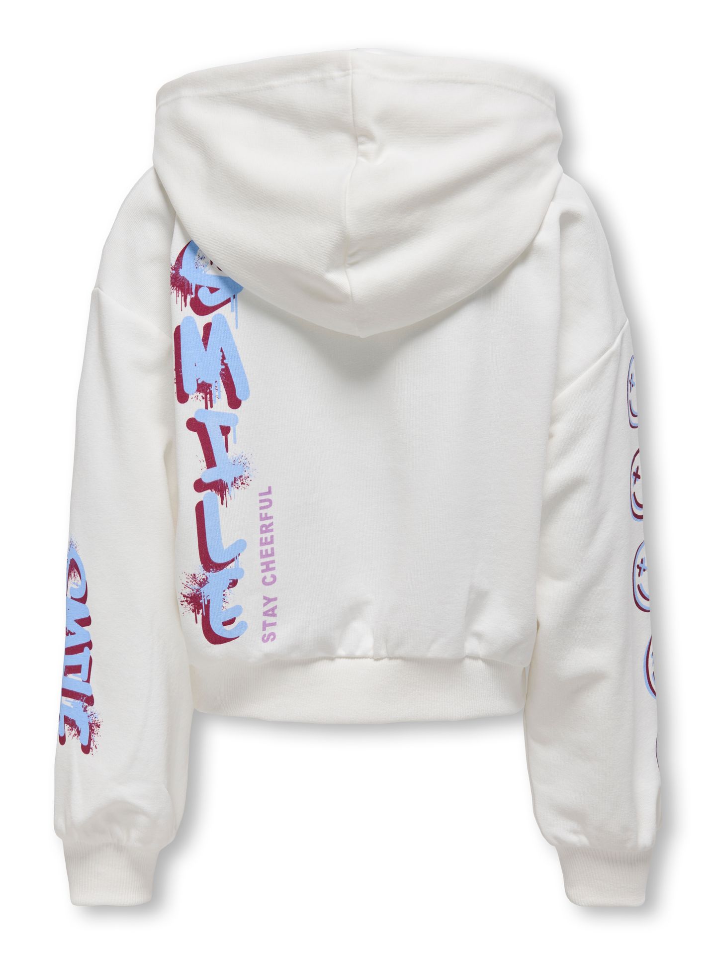 Only KOGSMILE LIFE L/S HOOD UB SWT NOOS Cloud Dancer/MEDIUM BLUE 2900152958038
