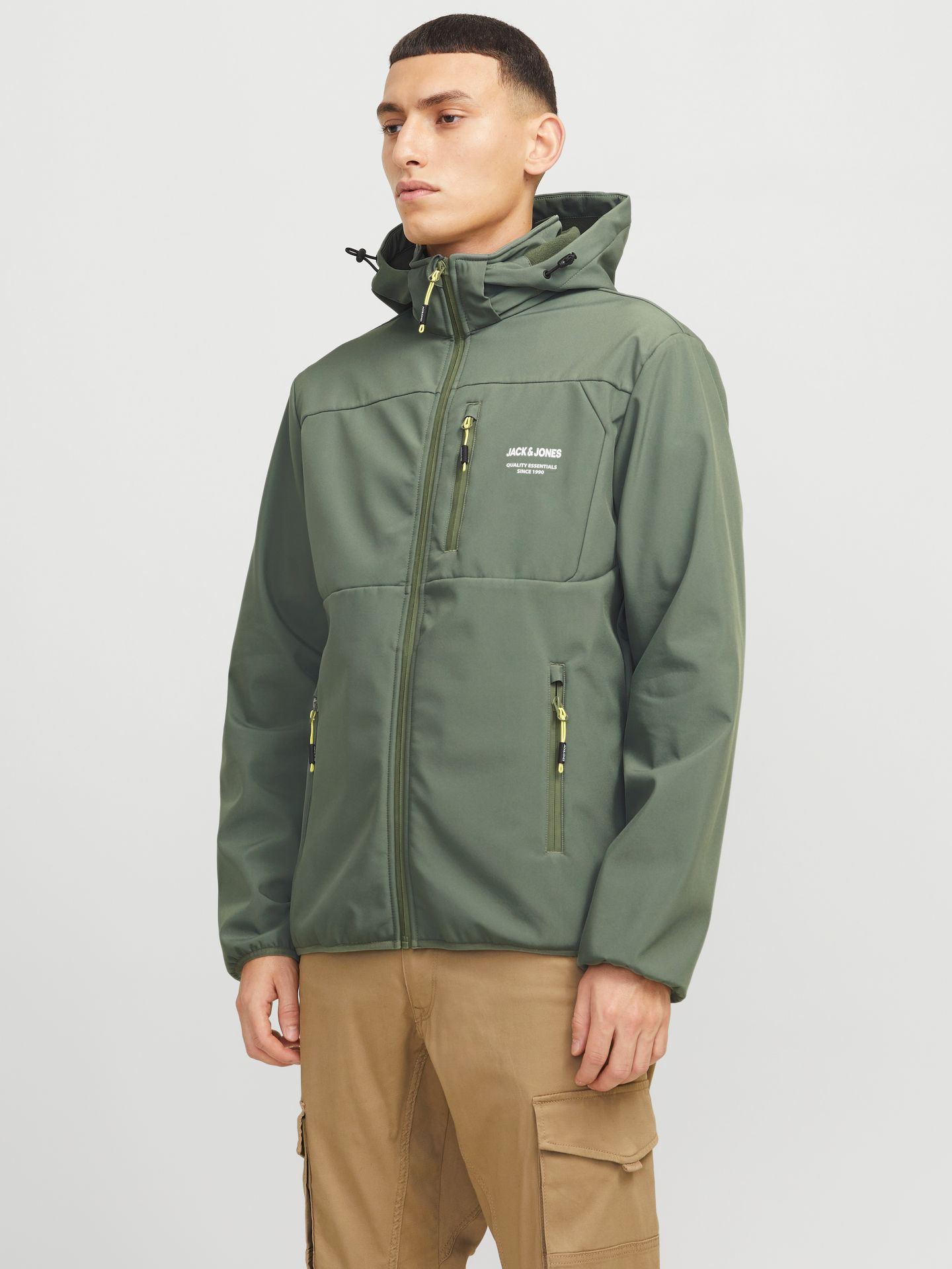 Jack & Jones JJTHEO SOFTSHELL JACKET Agave Green 00111374-EKA26011400002050