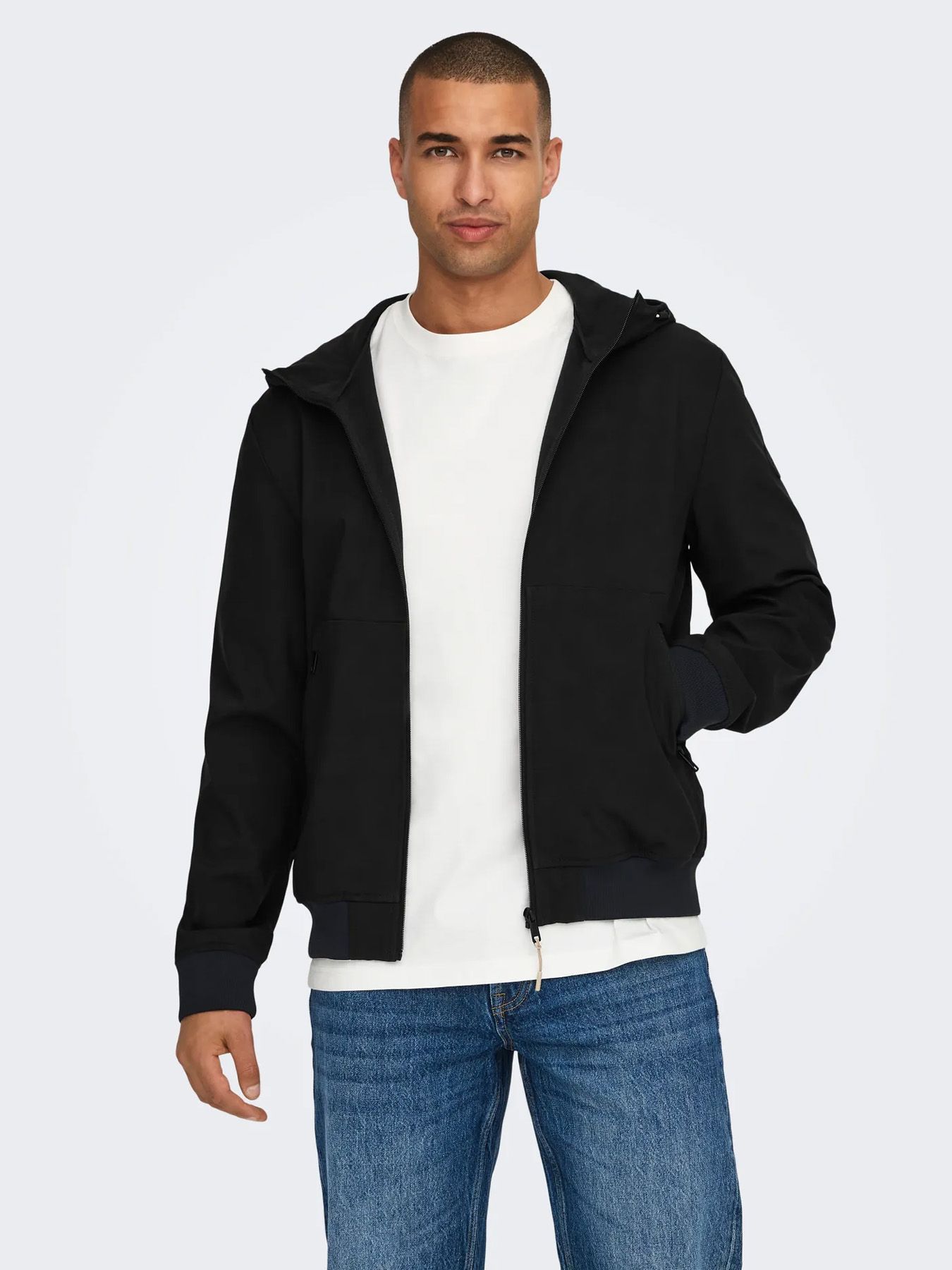 Only & Sons ONSBOWIE SOFTSHELL BOMBER NOOS Black 2900152988011 Only & Sons ONSBOWIE SOFTSHELL BOMBER NOOS Black 2900152988011