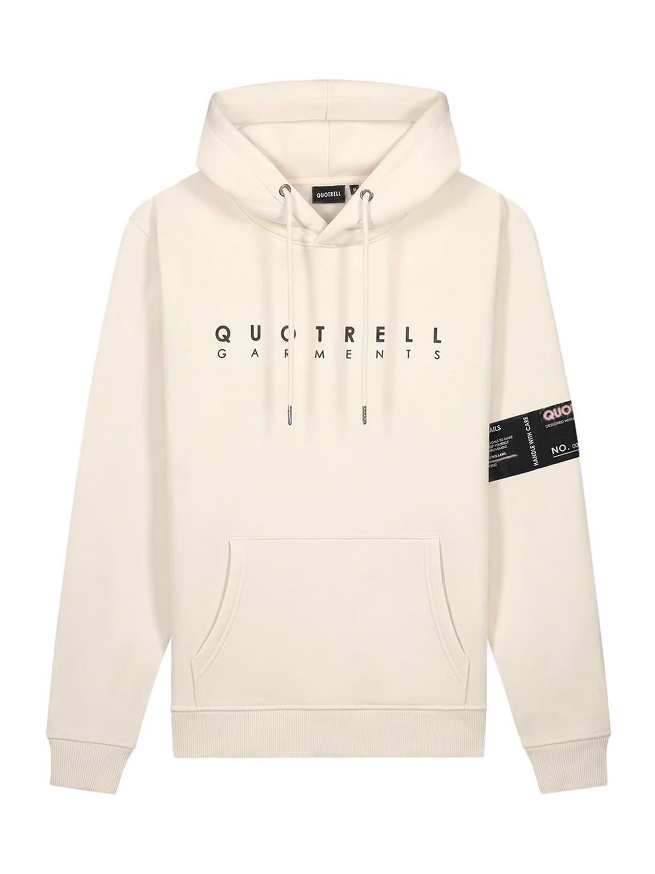 Quotrell Aruba hoodie taupe/White 00111395-985