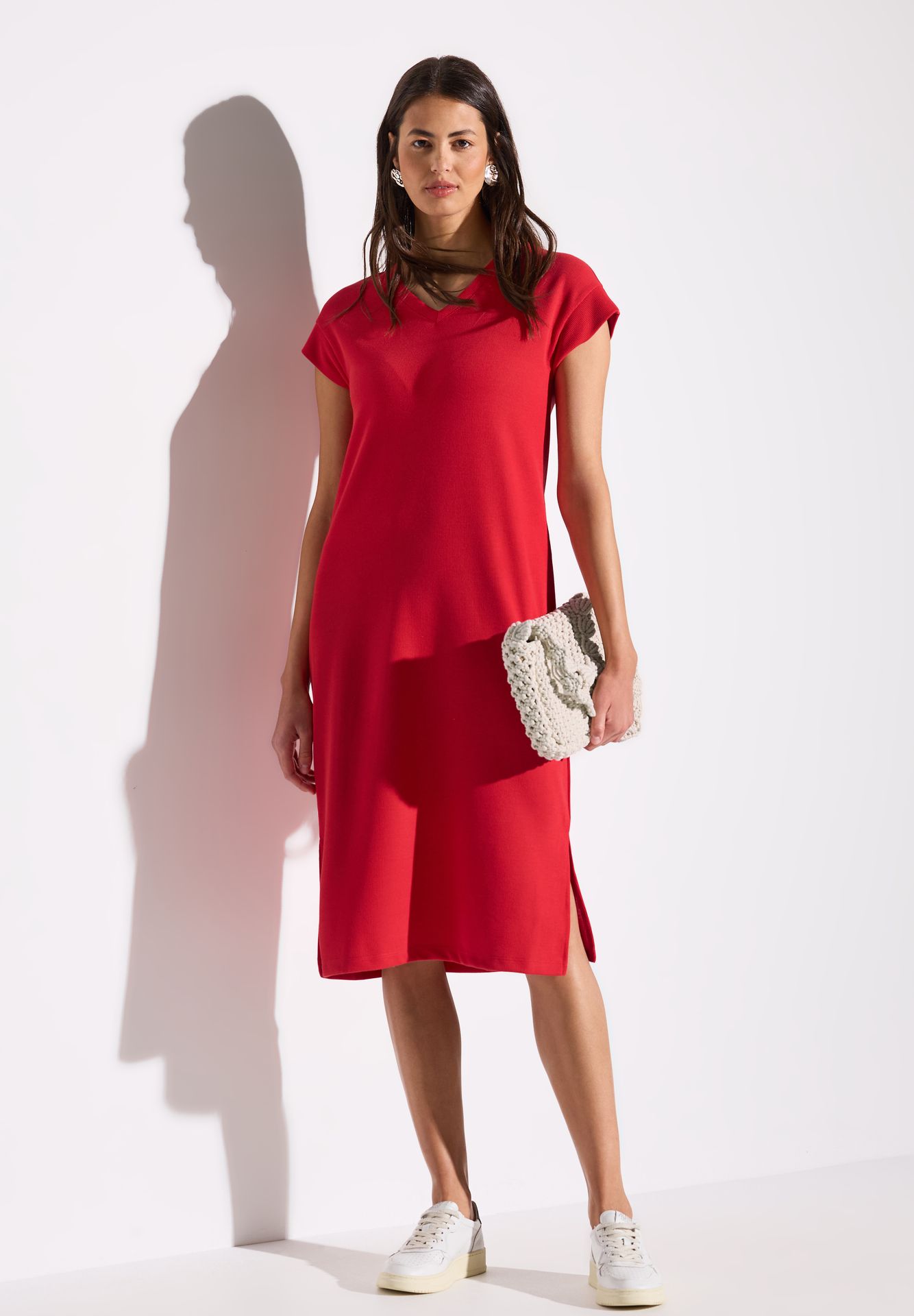 Street-One A144444 sleevless Rib Dress_solid glory red 2900153102058