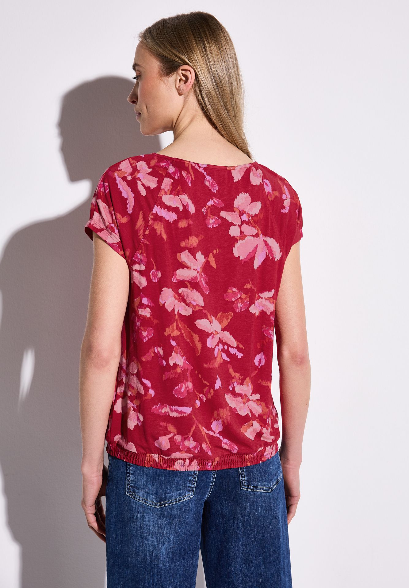 Street-One A323168 printed mat-mix shirt glory red 2900153171030