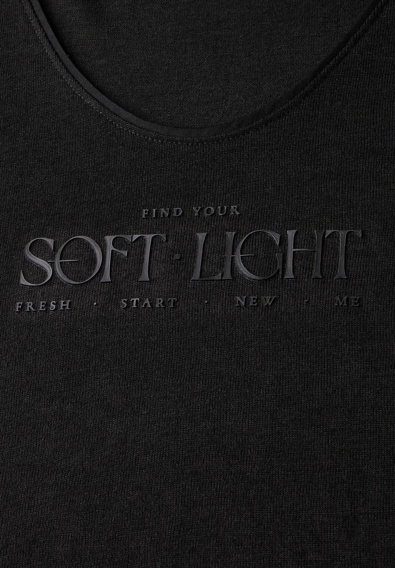 Street-One A323174 linen look partprint shirt black 2900153181039