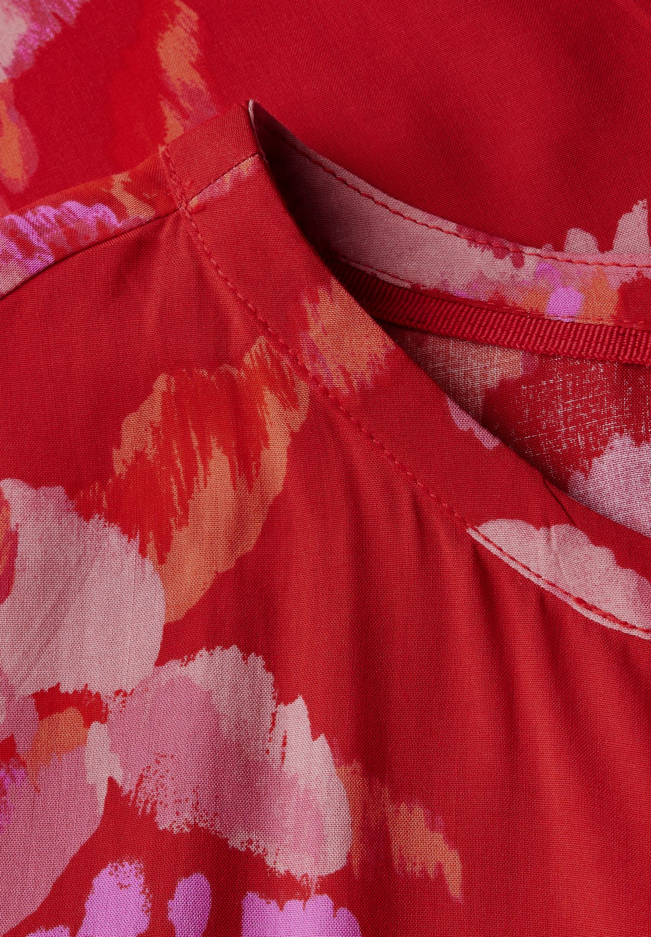 Street-One A345629 Roundneck blouse w dropped glory red 2900153190024