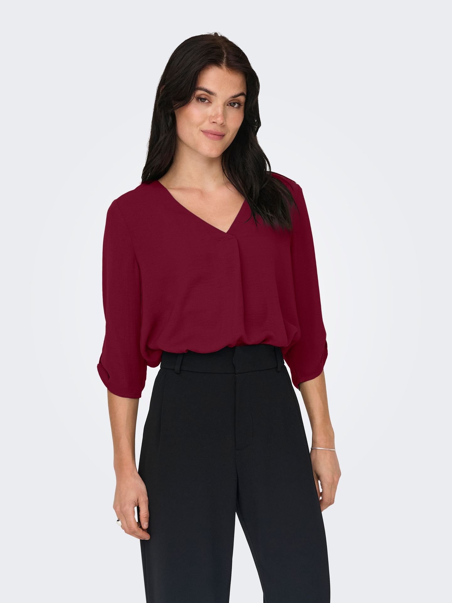 JDY JDYDIVYA LIFE 3/4 TOP WVN NOOS Cabernet 2900157618036