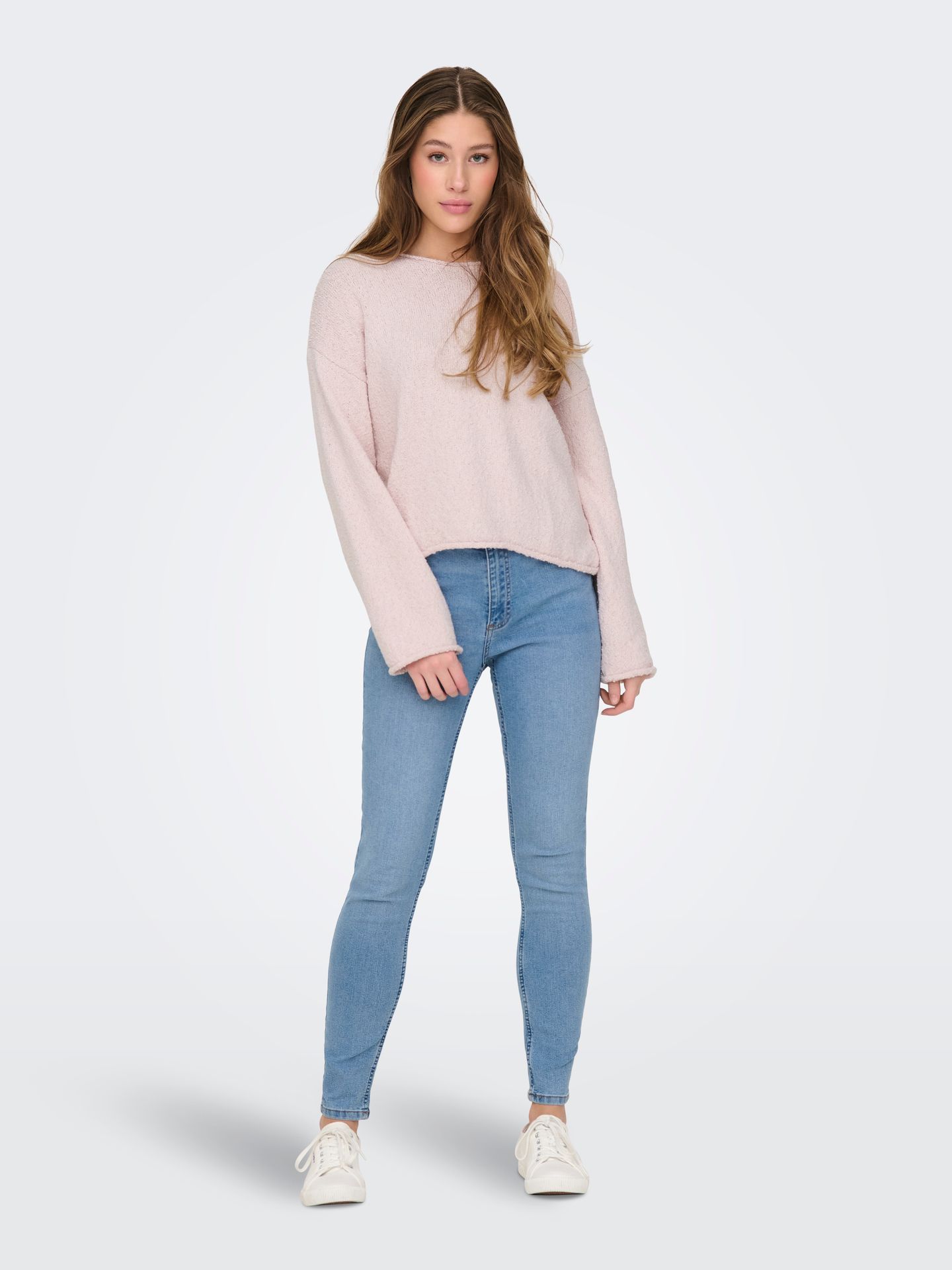 Only ONLALVILDA LS O-NECK CC KNT Rose Smoke 2900153261021