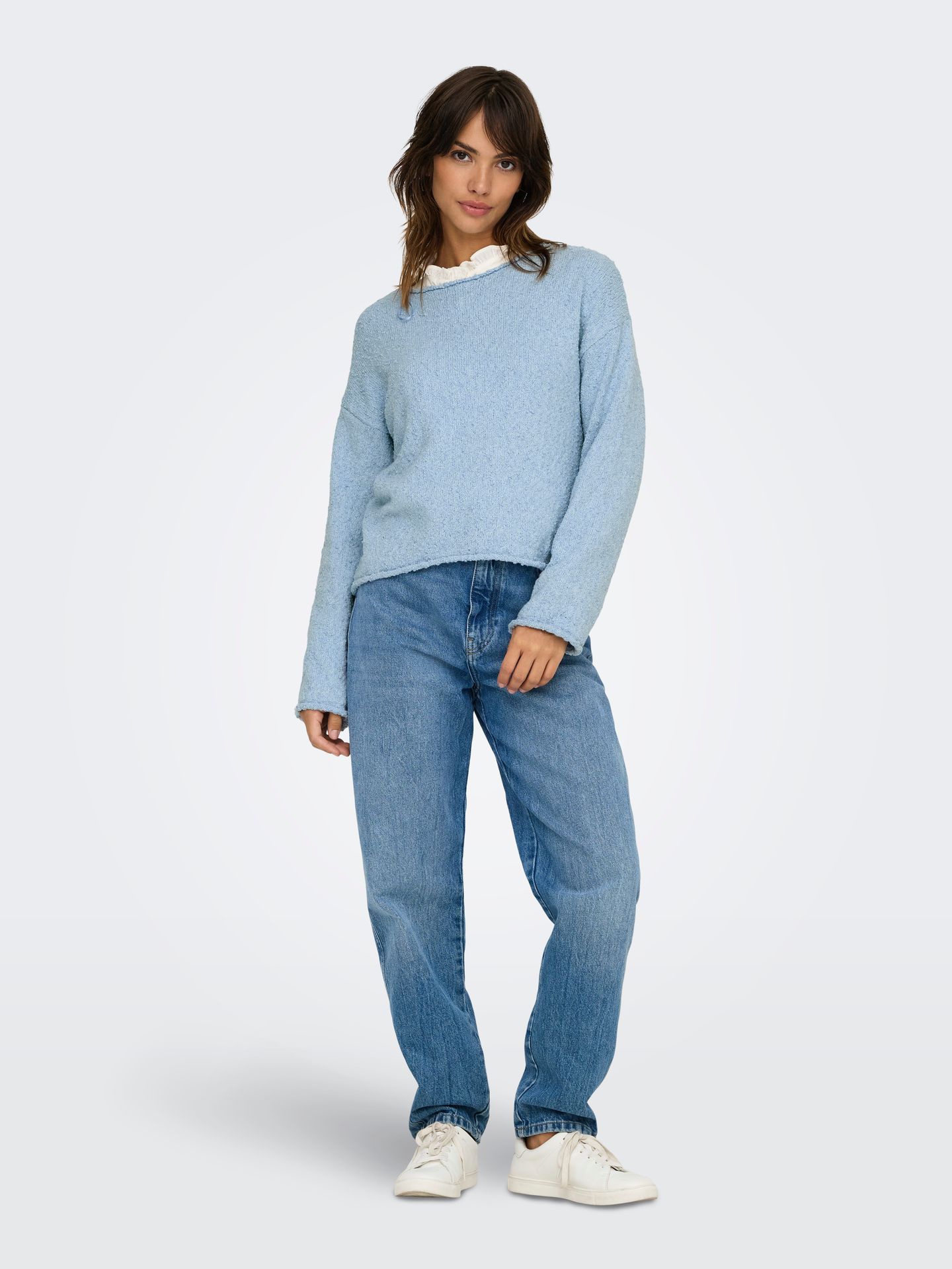 Only ONLALVILDA LS O-NECK CC KNT Soft Chambray 2900153260031