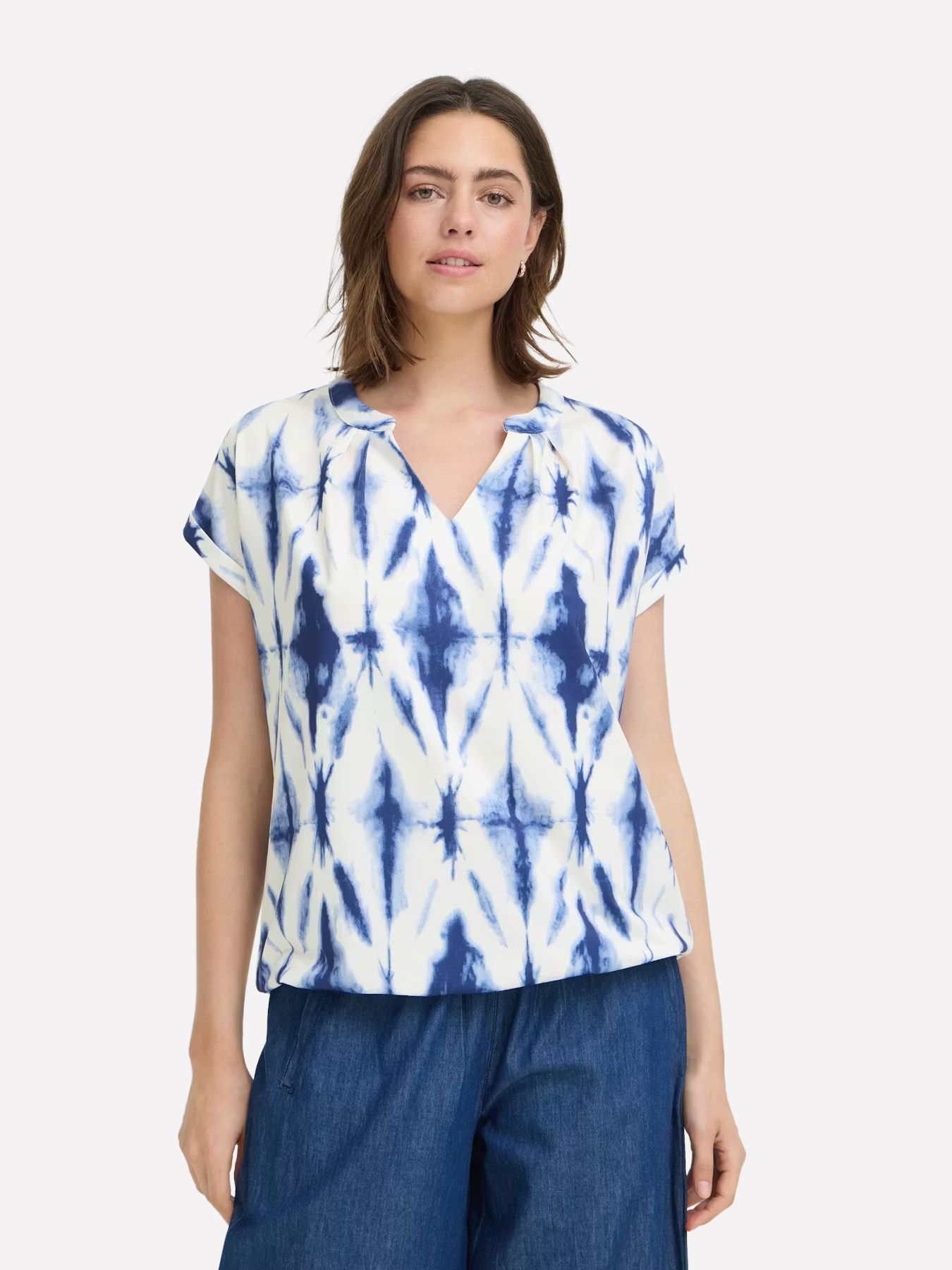 Fransa FRSEEN TEE 6 NEUVEAN NAVY TIE DYE 00111540-EKA26006200000544
