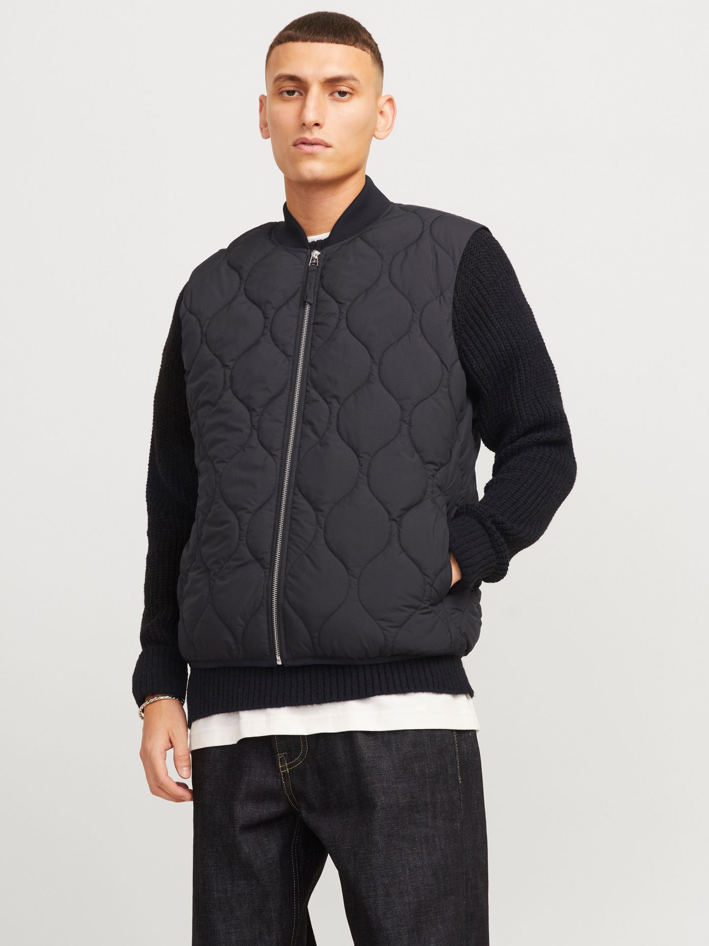 Jack & Jones JJKODA LINER VEST Black 2900153328021