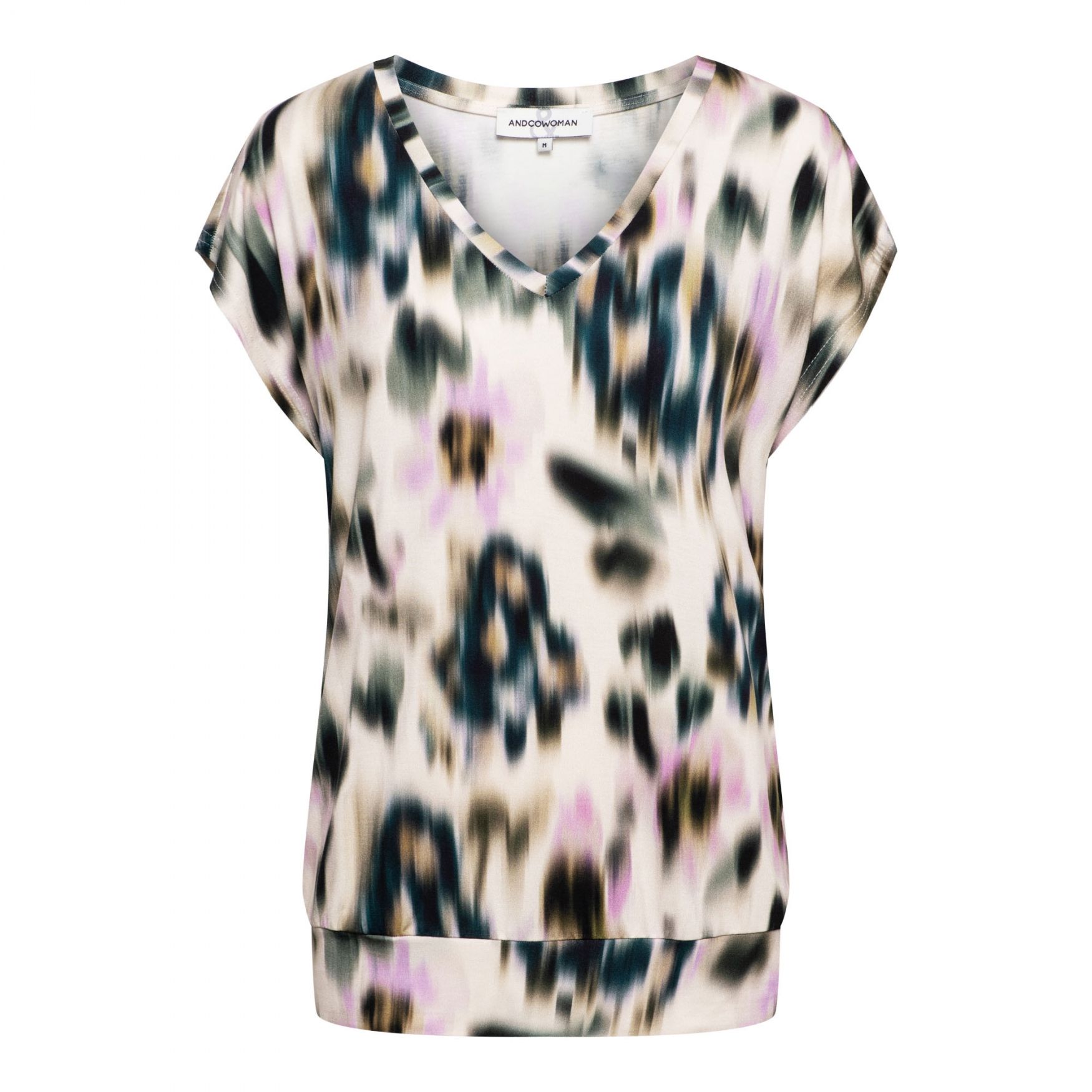 &Co Woman LUCIA FADED FLOWER 51095 kn-khaki multi 00111574-EKA26007600000126