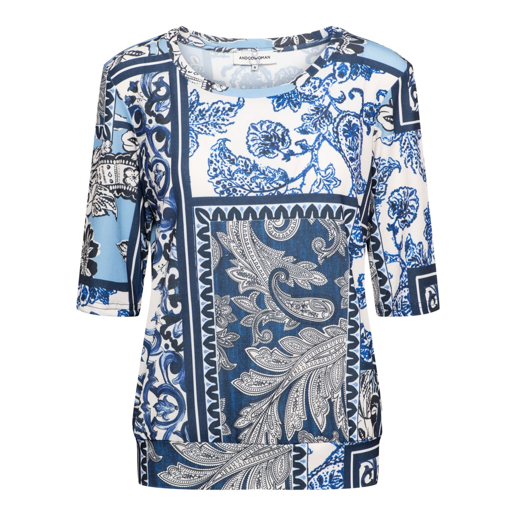 &Co Woman LUCILLE PAISLEY PATCHW 51076 bi-indigo multi 00111579-EKA26007600000127