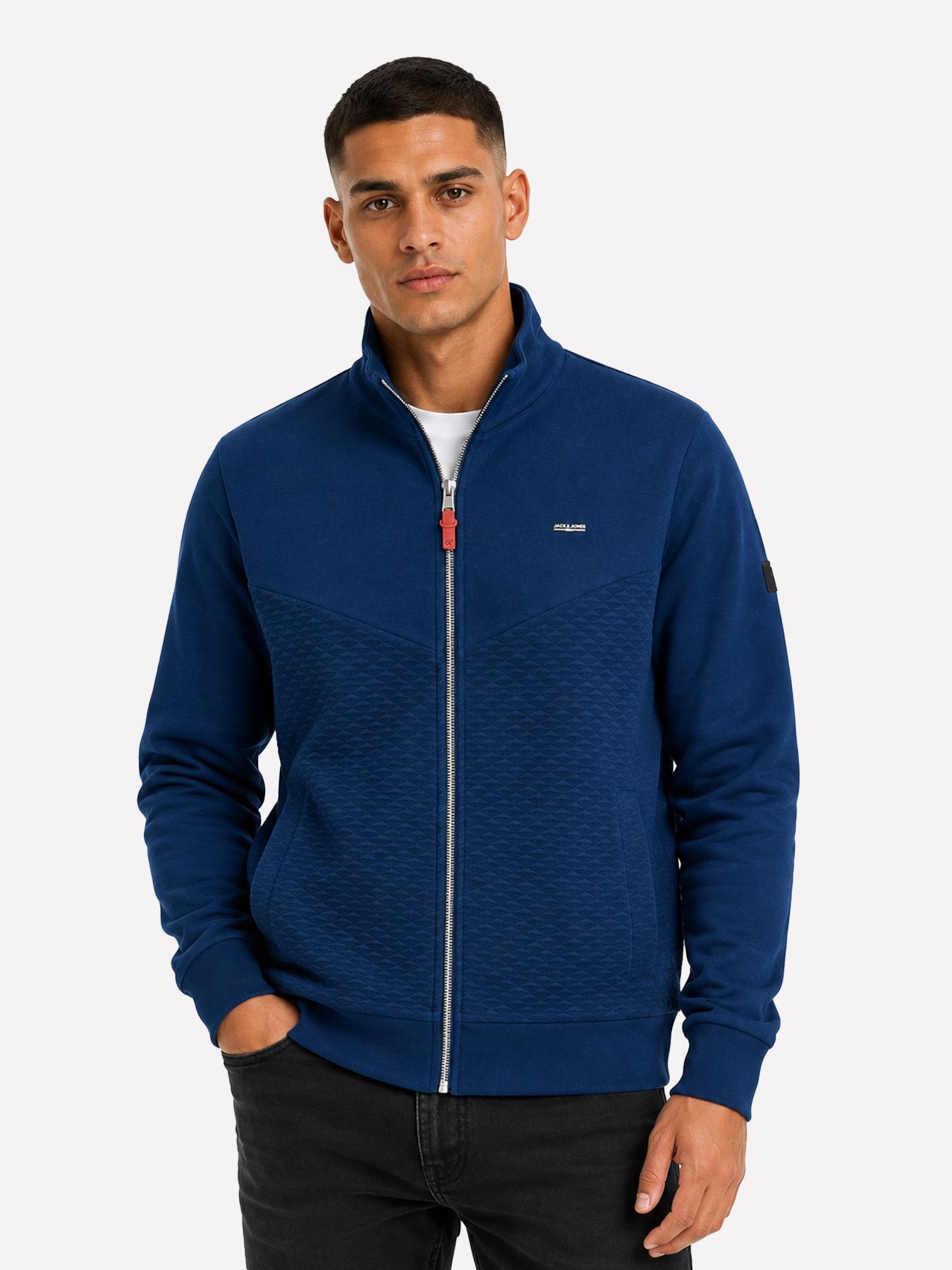 Jack & Jones JPRBLUFRANKIE SWEAT ZIP HIGH NECK Insignia Blue 00111589-EKA26011400003648