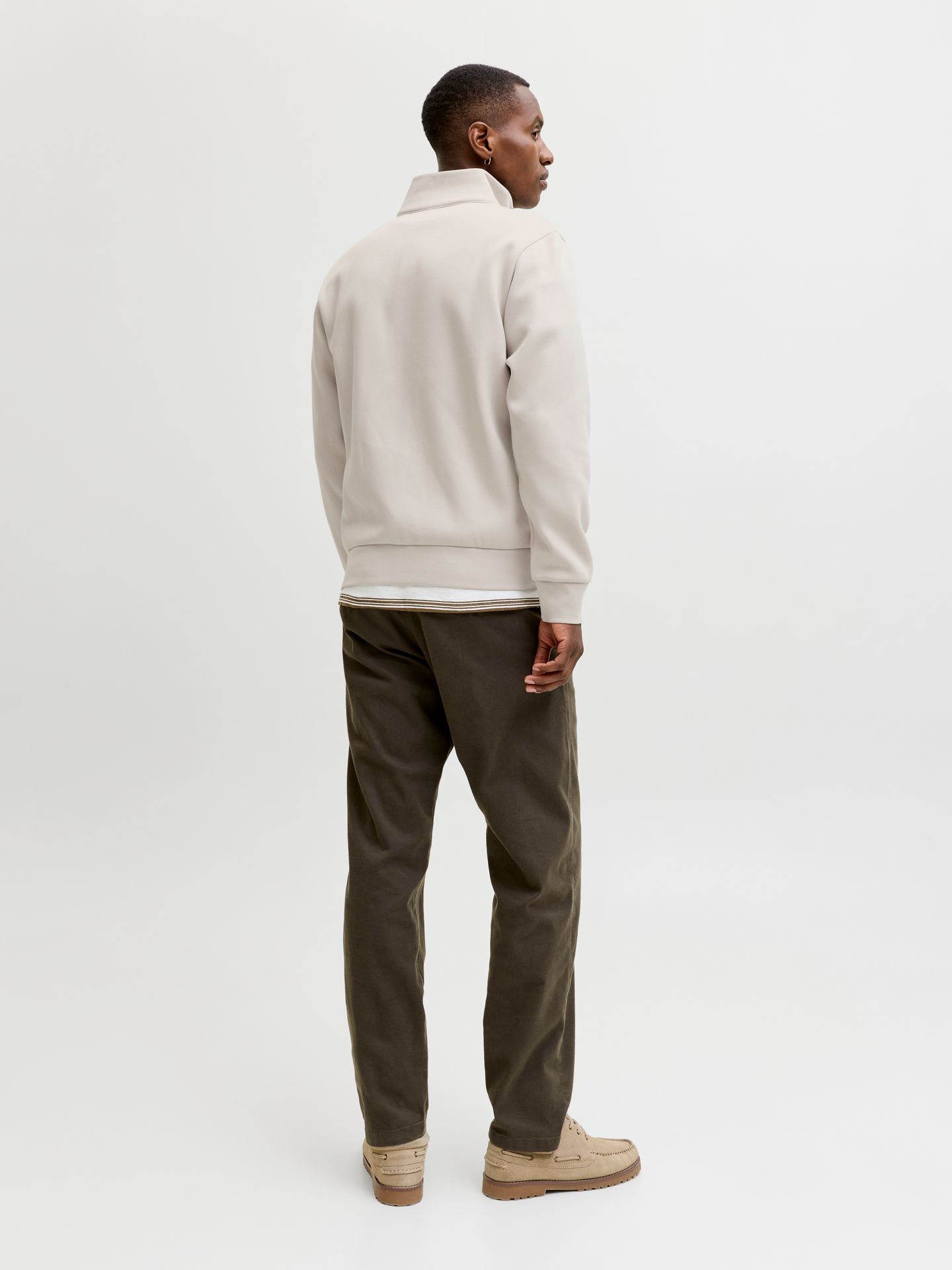 Jack & Jones JPRBLUFRANKIE SWEAT ZIP HIGH NECK Moonstruck 2900162635035