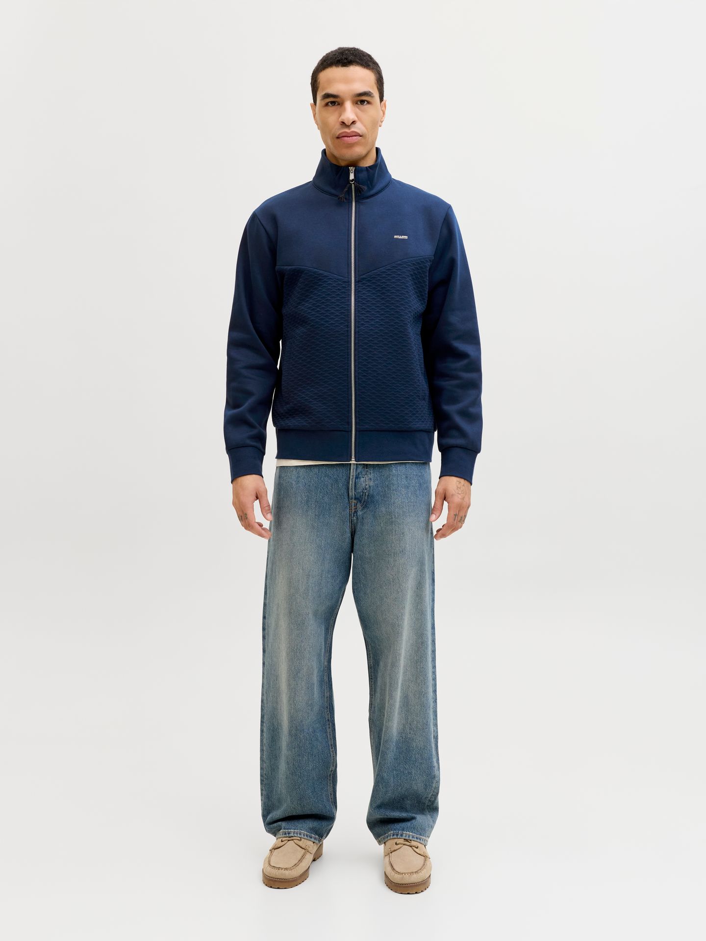 Jack & Jones JPRBLUFRANKIE SWEAT ZIP HIGH NECK Pageant Blue 2900162639019