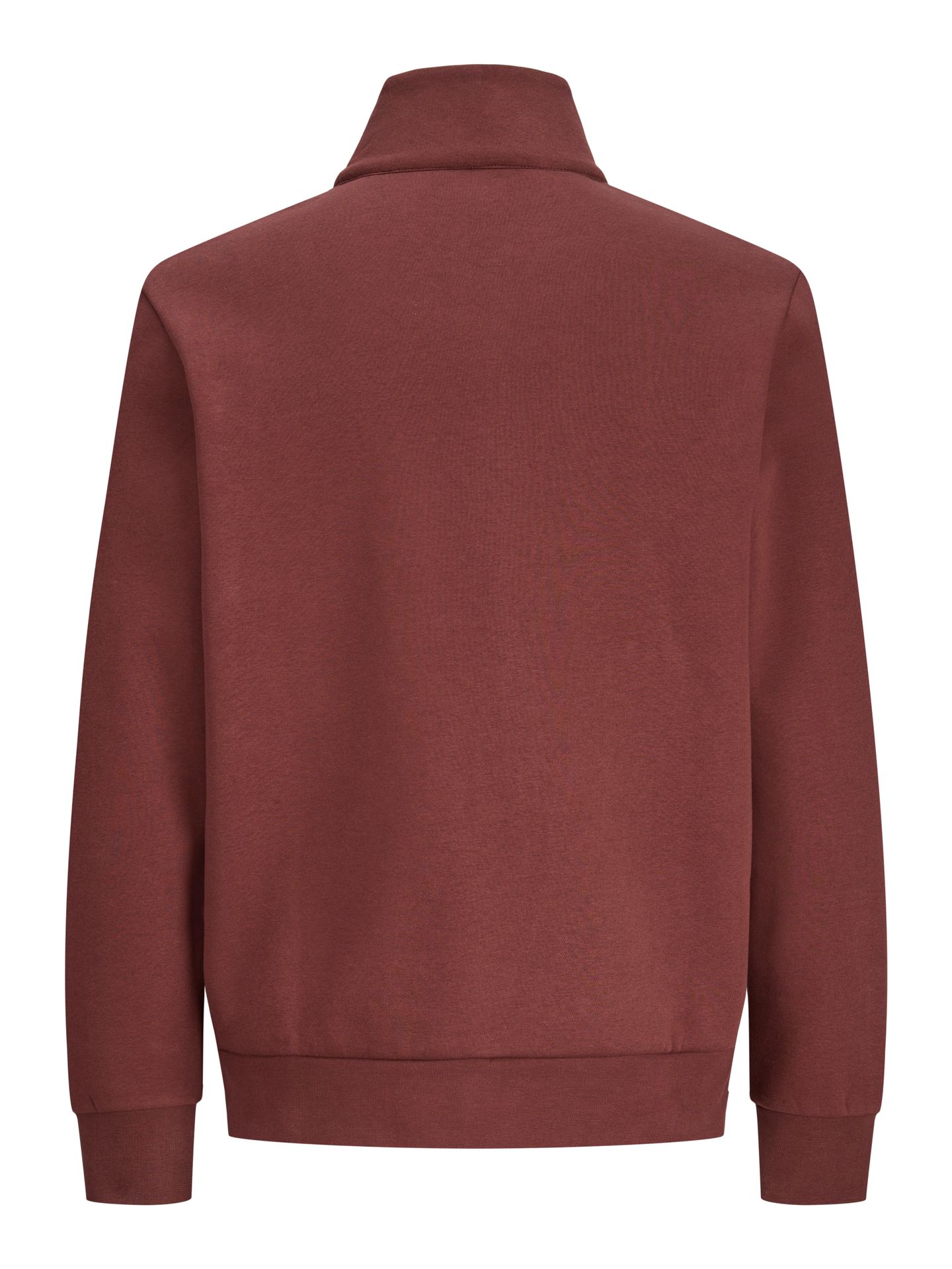 Jack & Jones JPRBLUFRANKIE SWEAT ZIP HIGH NECK Bitter Chocolate 2900168323011