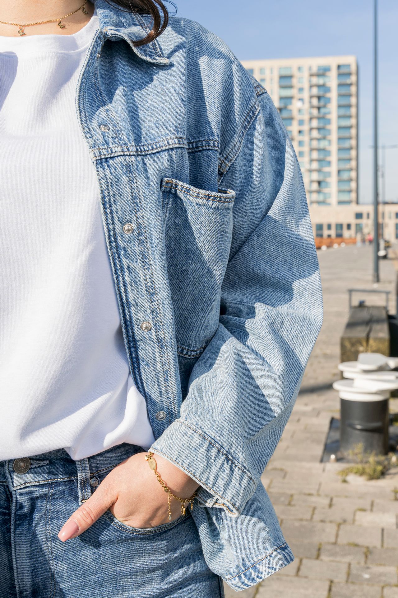 Only ONLEMMIE L/S SHIRT MB DNM AZ NOOS Light Blue Denim 2900153403032