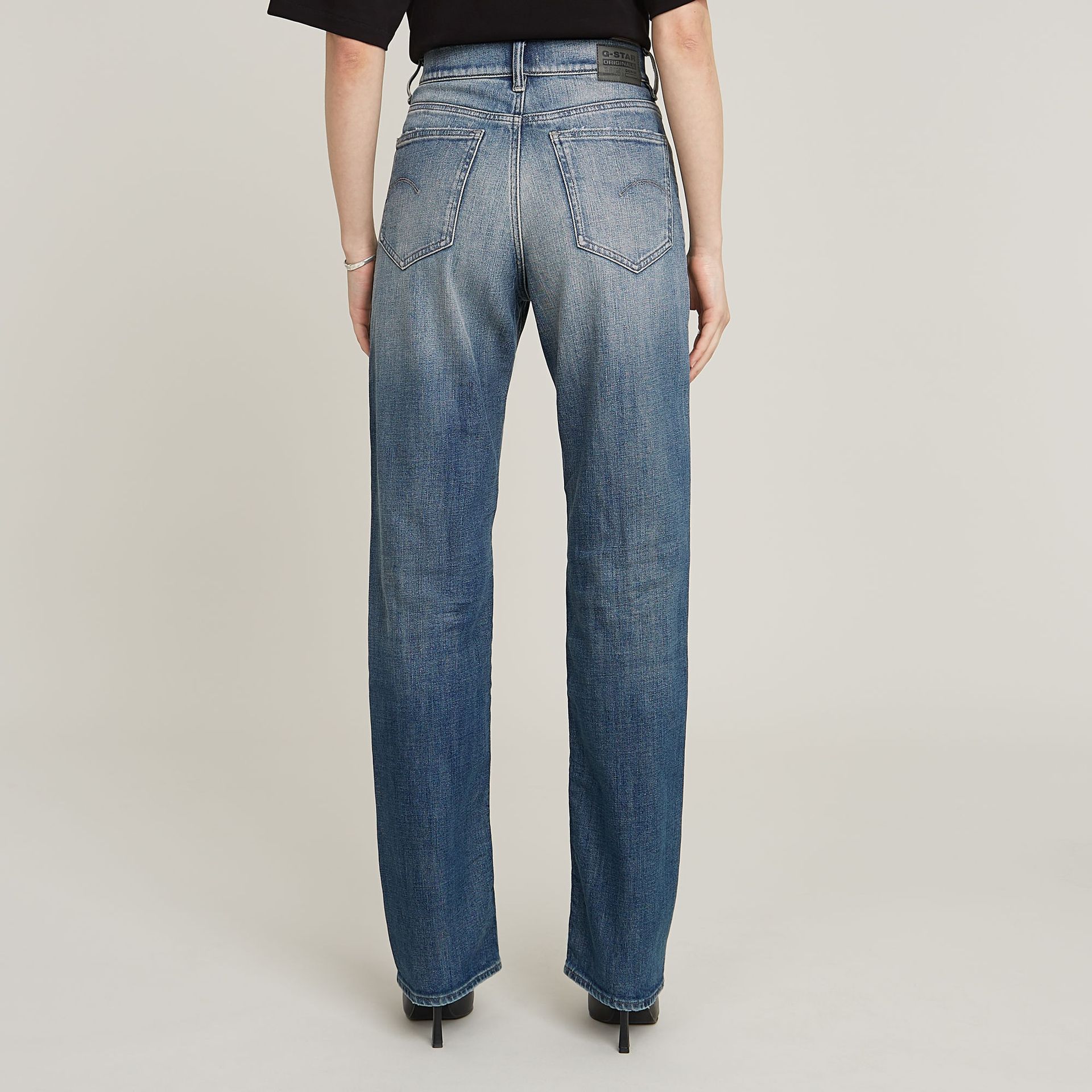 G-star Raw Viktoria High Straight Wmn H080 antique faded steel blue 2900153422613