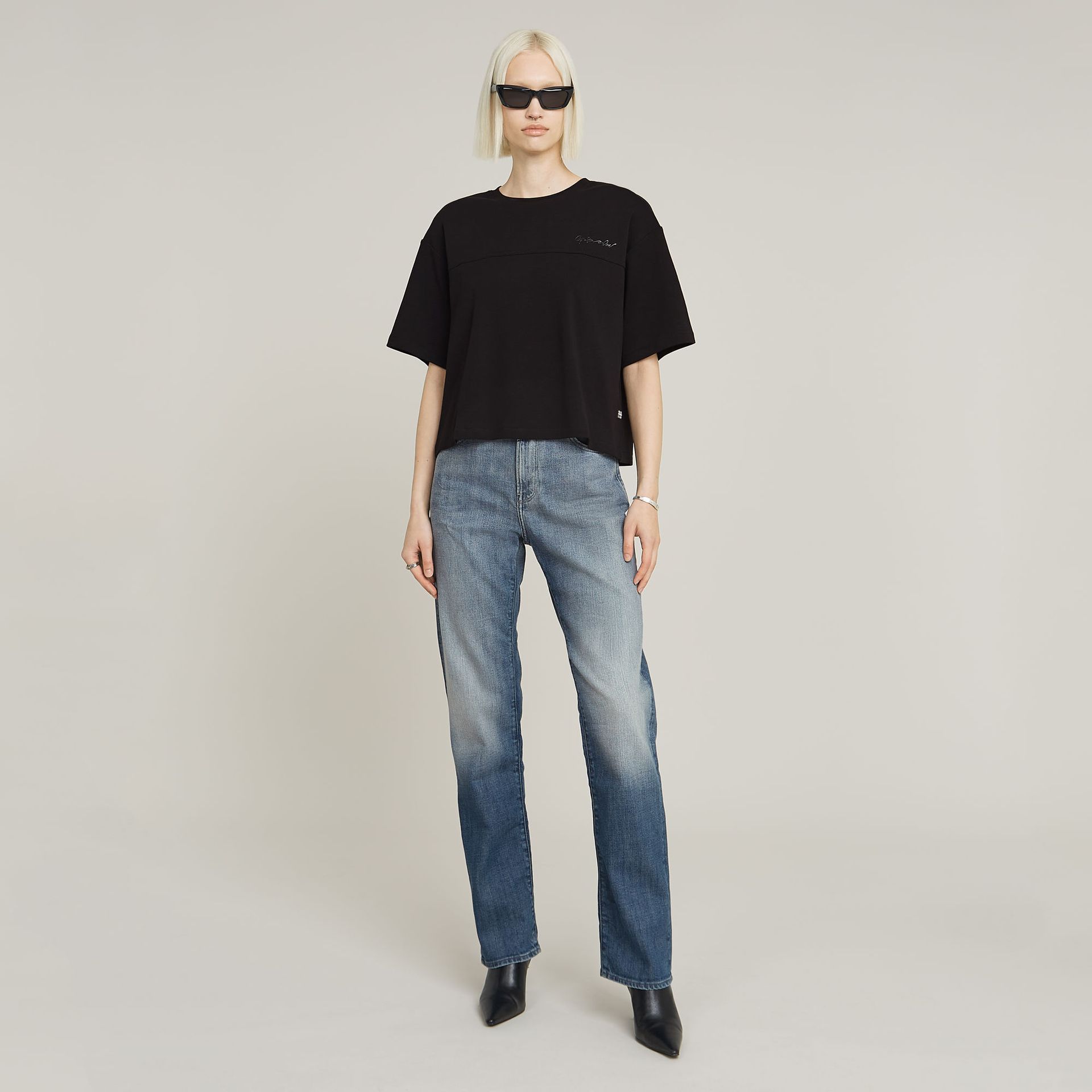 G-star Raw Viktoria High Straight Wmn H080 antique faded steel blue 2900153422613