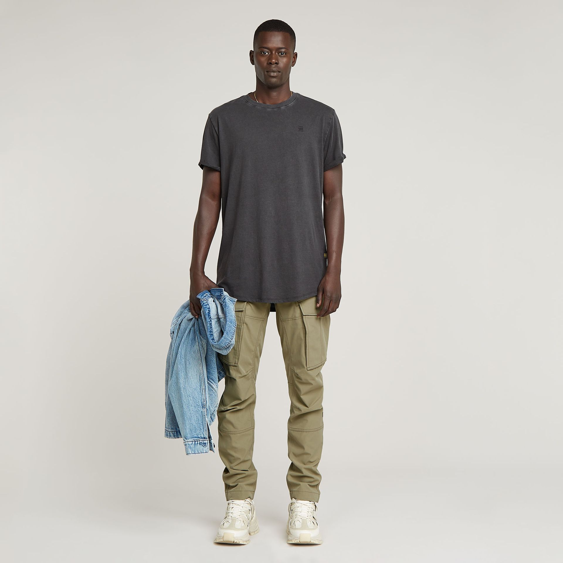 G-star Raw Text back gr overdyed lash r t B564 dk black gd 2900153432070