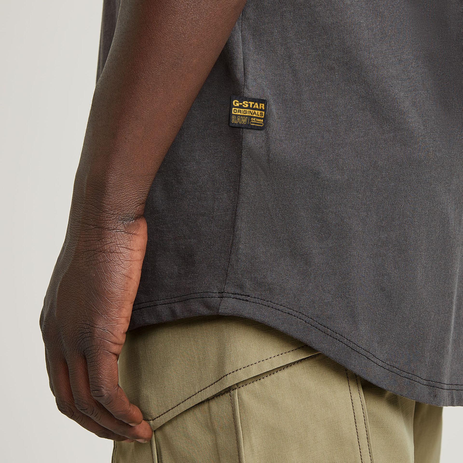 G-star Raw Text back gr overdyed lash r t B564 dk black gd 2900153432070