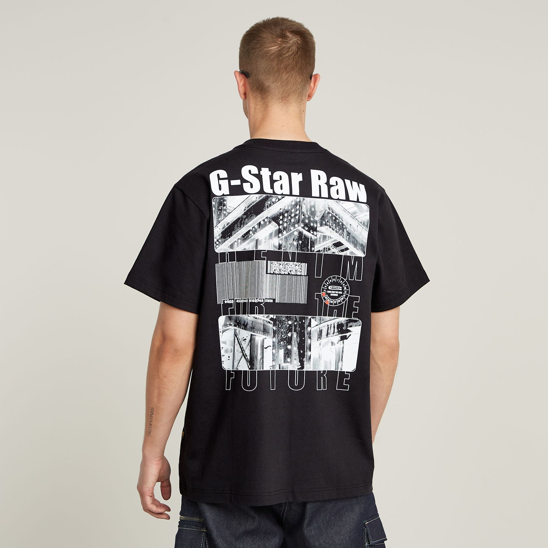 G-star Raw Barcode back gr loose r t 6484 dk black 2900153438072