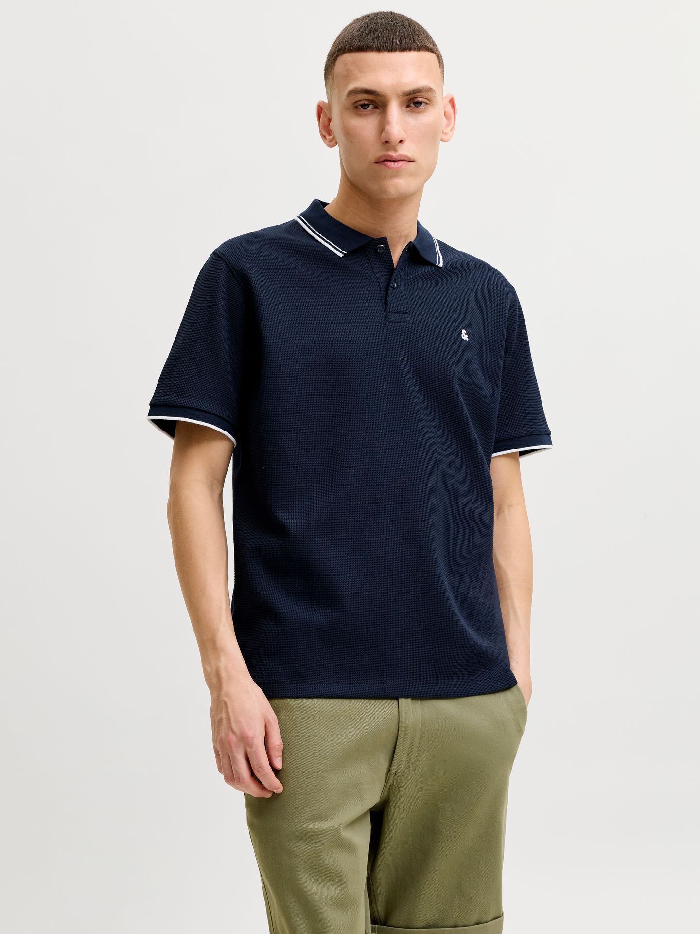 Jack & Jones JJEAUSTIN POLO SS NOOS Sky Captain/Play 2900153446015