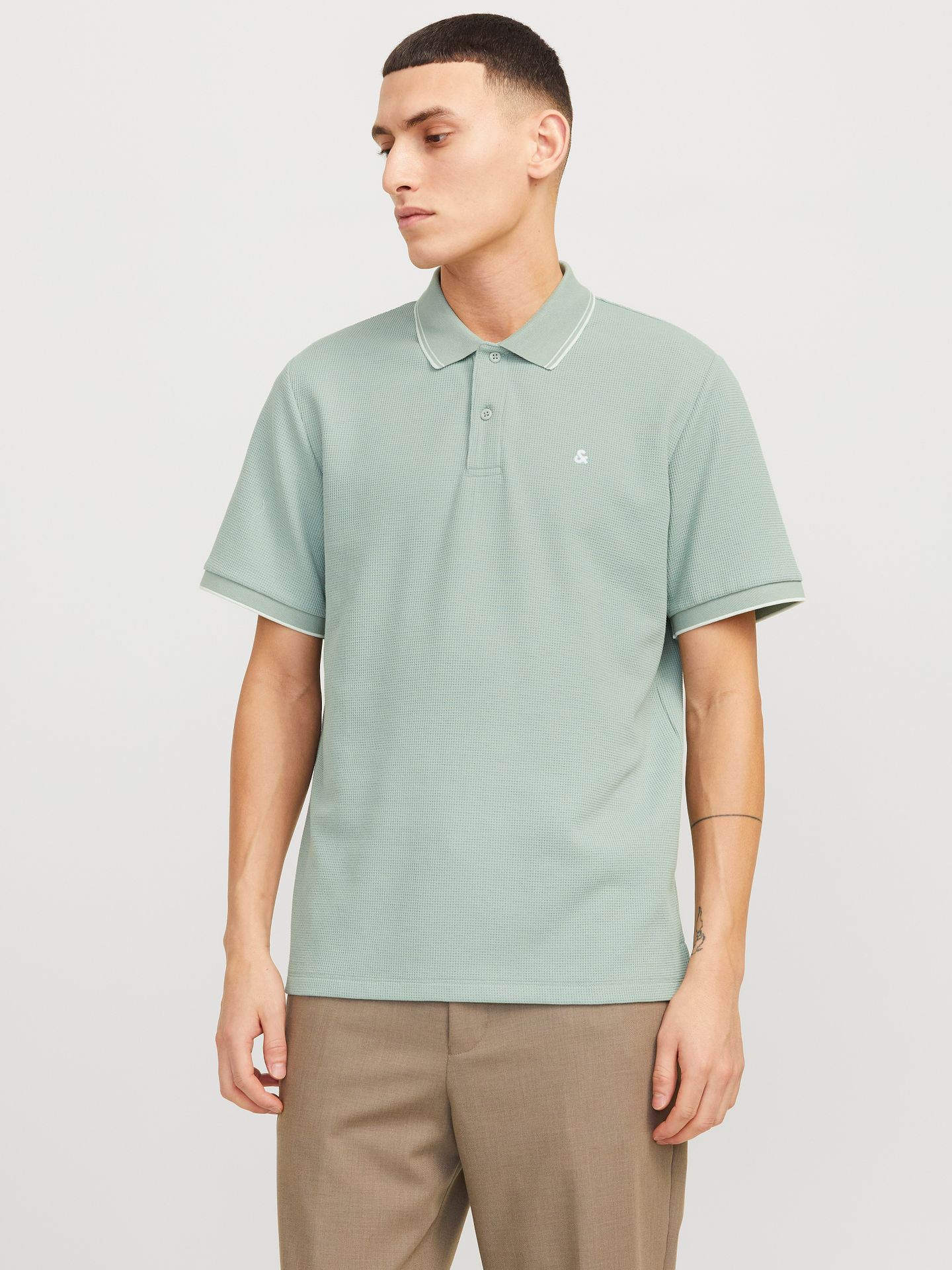 Jack & Jones JJEAUSTIN POLO SS NOOS Iceberg Green/Play 00111629-EKA26011400002643