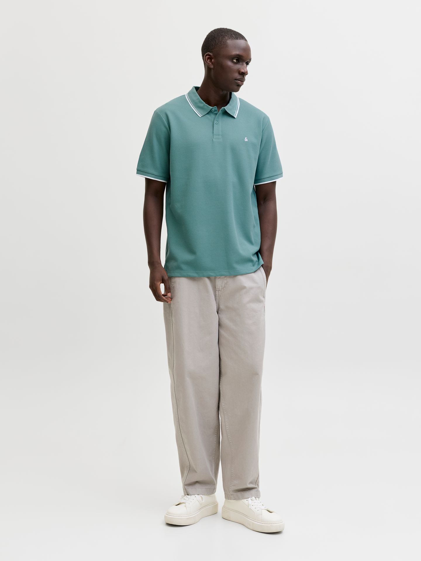 Jack & Jones JJEAUSTIN POLO SS NOOS Mineral Blue/Play 2900164090030