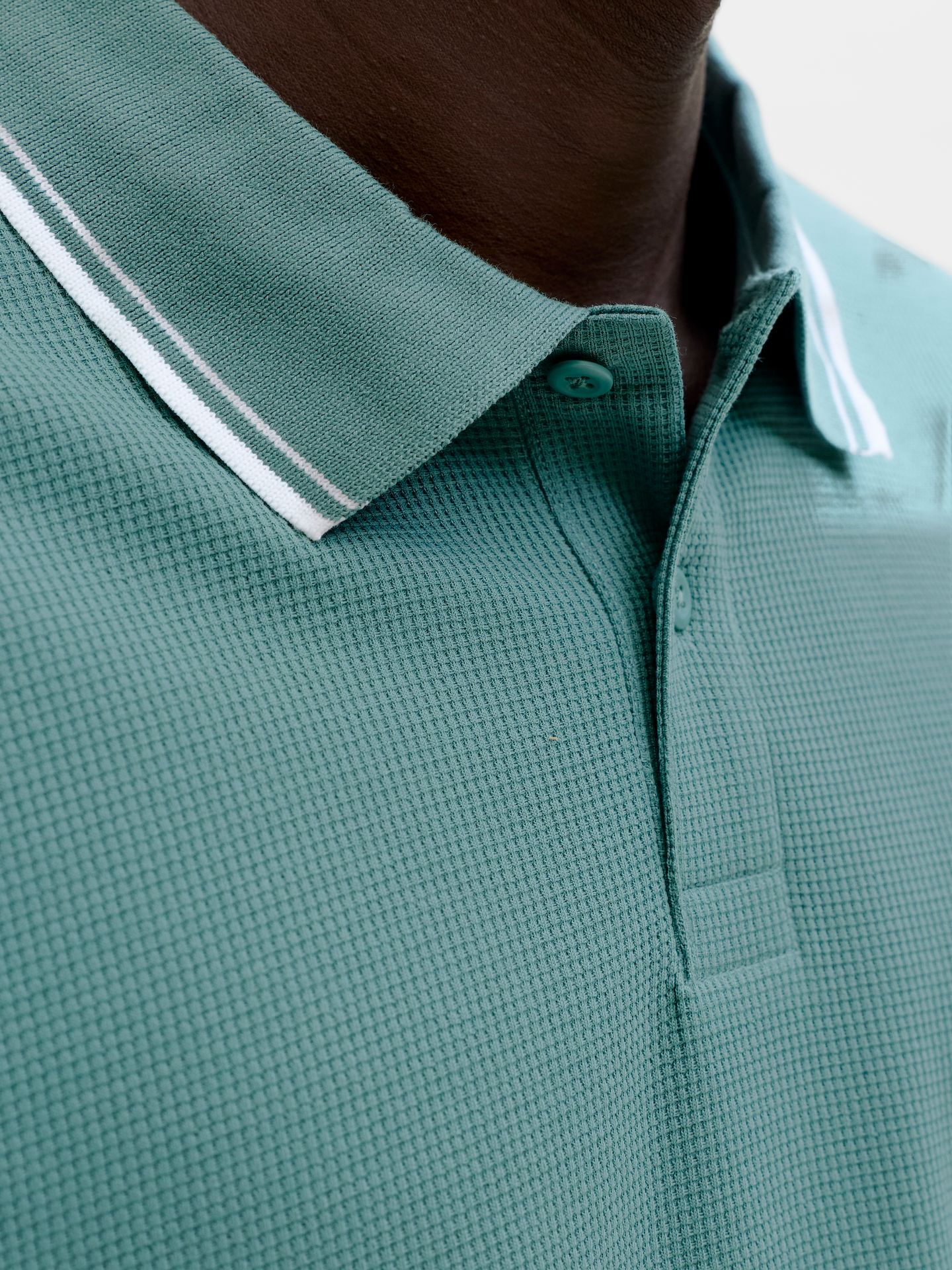 Jack & Jones JJEAUSTIN POLO SS NOOS Mineral Blue/Play 2900164090030