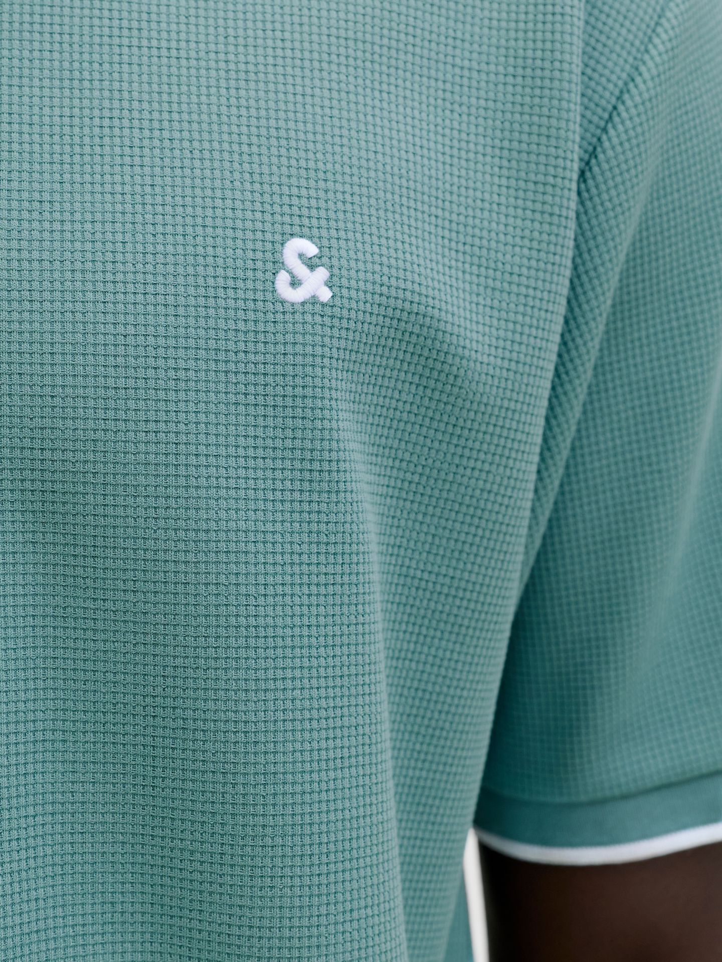 Jack & Jones JJEAUSTIN POLO SS NOOS Mineral Blue/Play 2900164090030