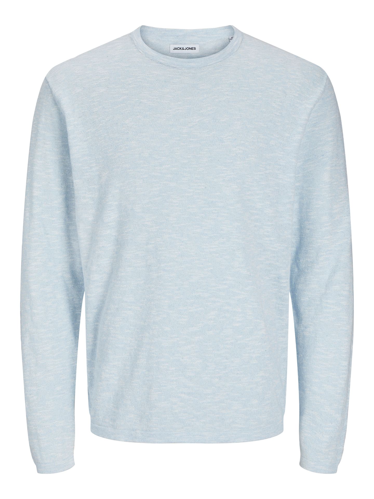 Jack & Jones JJESUMMER KNIT CREW NECK SN Chambray Blue/w. White 00111634-EKA26011400002648