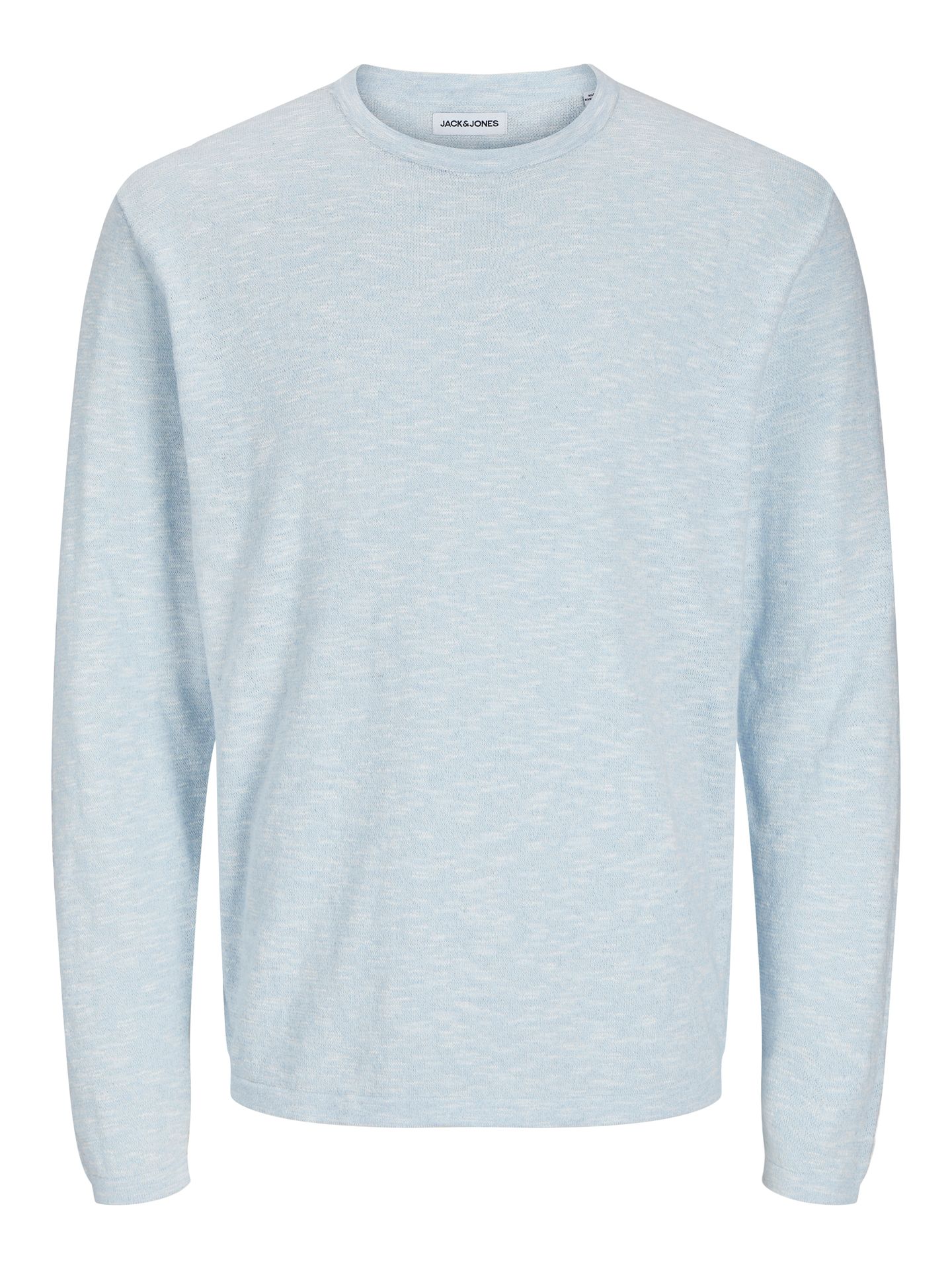 Jack & Jones JJESUMMER KNIT CREW NECK SN Chambray Blue/w. White 2900153458032 Jack & Jones JJESUMMER KNIT CREW NECK SN Chambray Blue/w. White 2900153458032