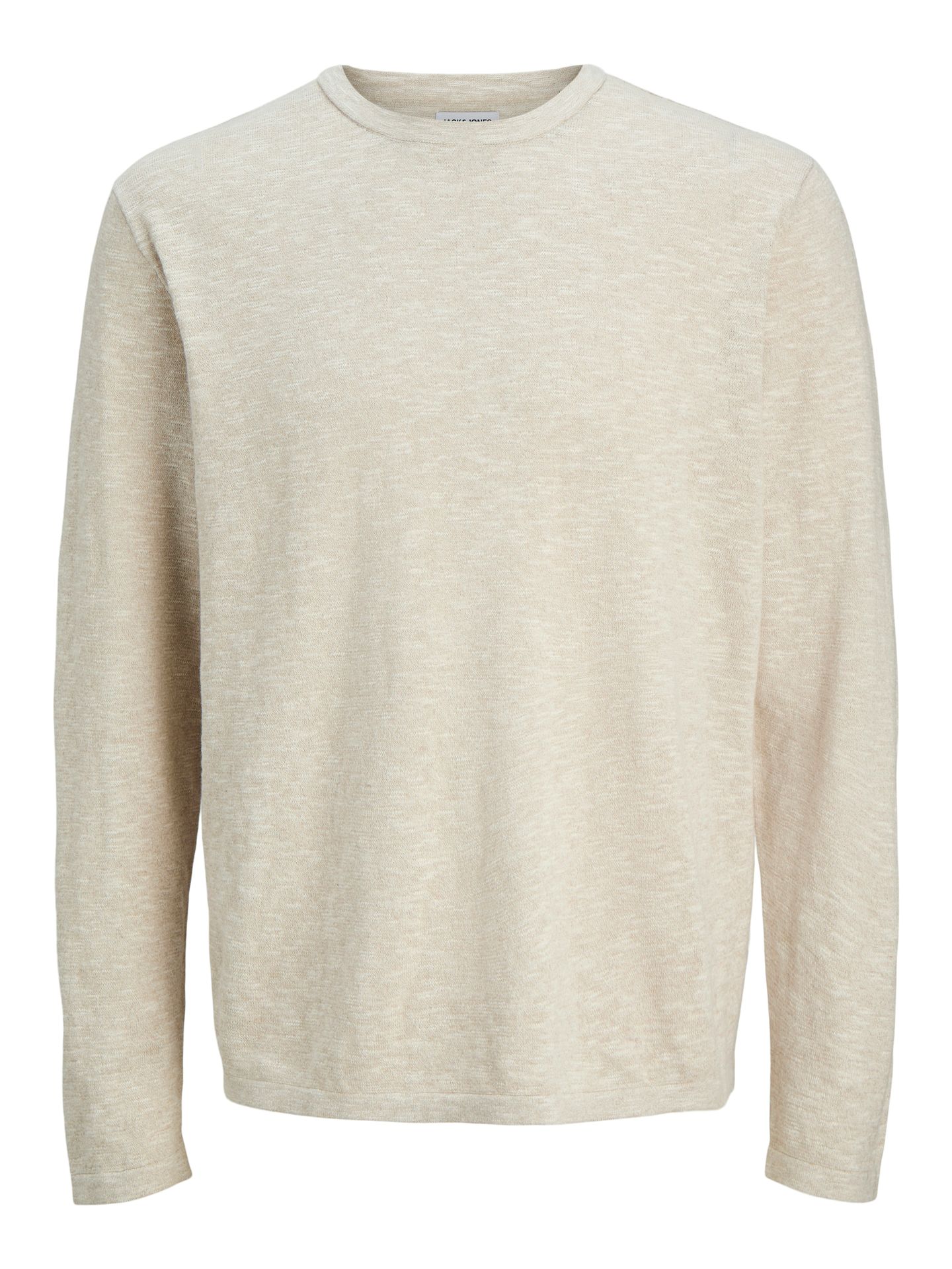 Jack & Jones JJESUMMER KNIT CREW NECK SN String/w. White 2900162853057