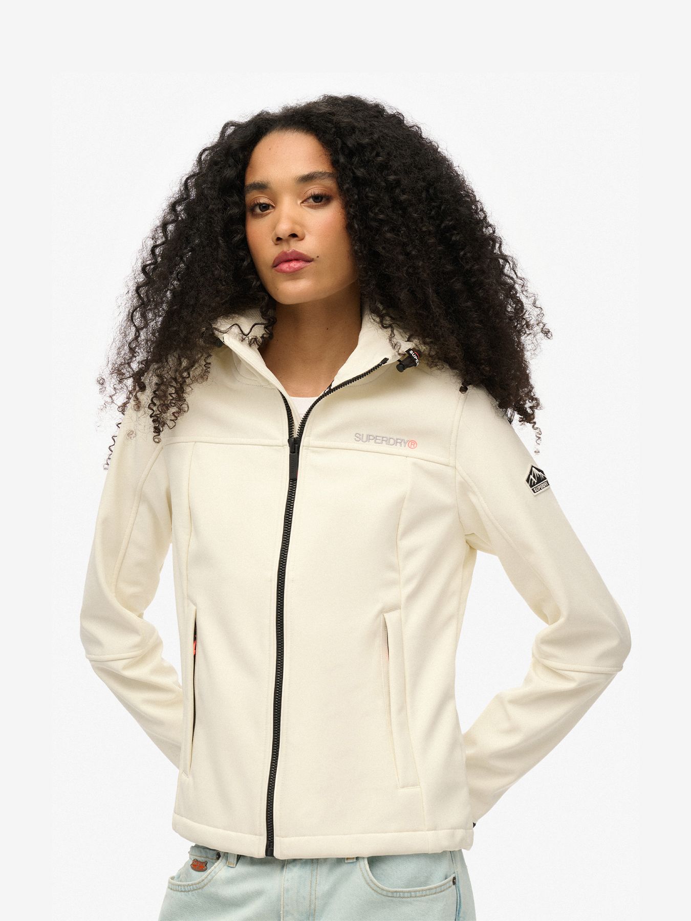 Superdry Hooded classic trekker jkt off white 2900153467072