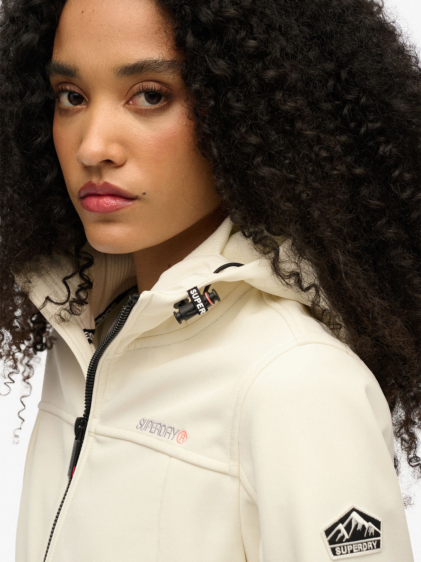 Superdry Hooded classic trekker jkt off white 2900153467072