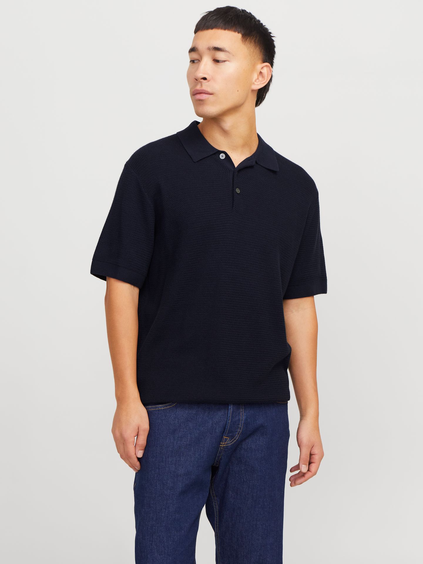 Jack & Jones JPRCCCOOPER KNIT POLO SS SN Night Sky 2900153471017